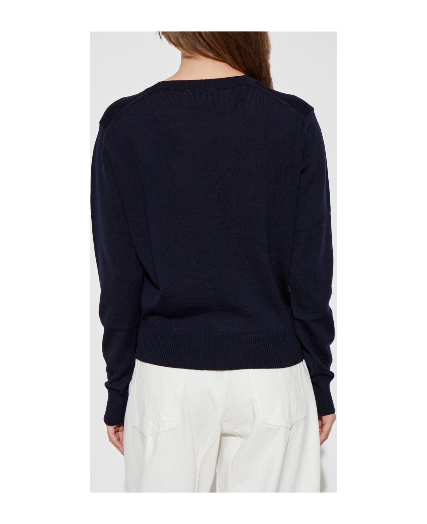 Ami Alexandre Mattiussi Wool Sweater - Blue