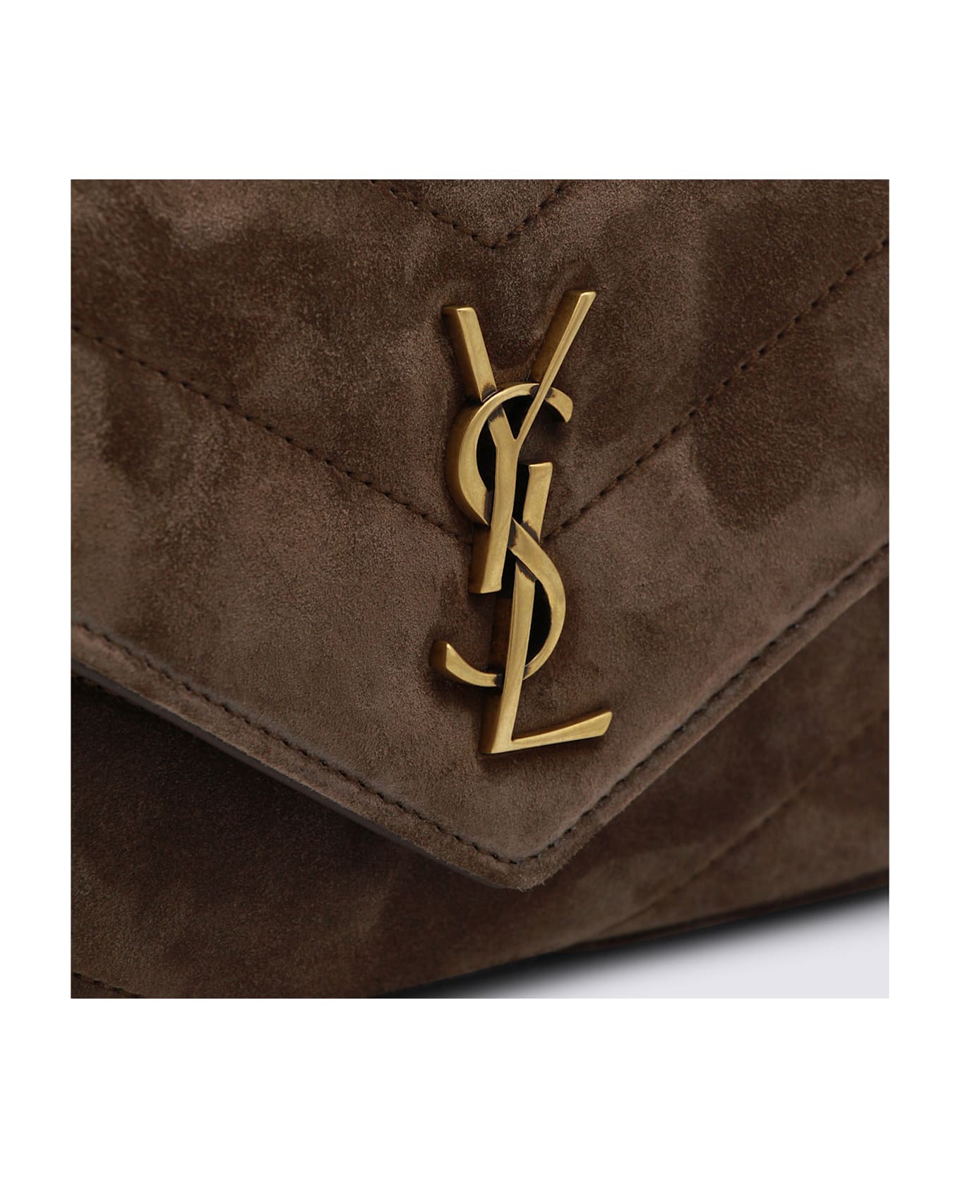 Saint Laurent Brown Coffee Leather Mini Bag