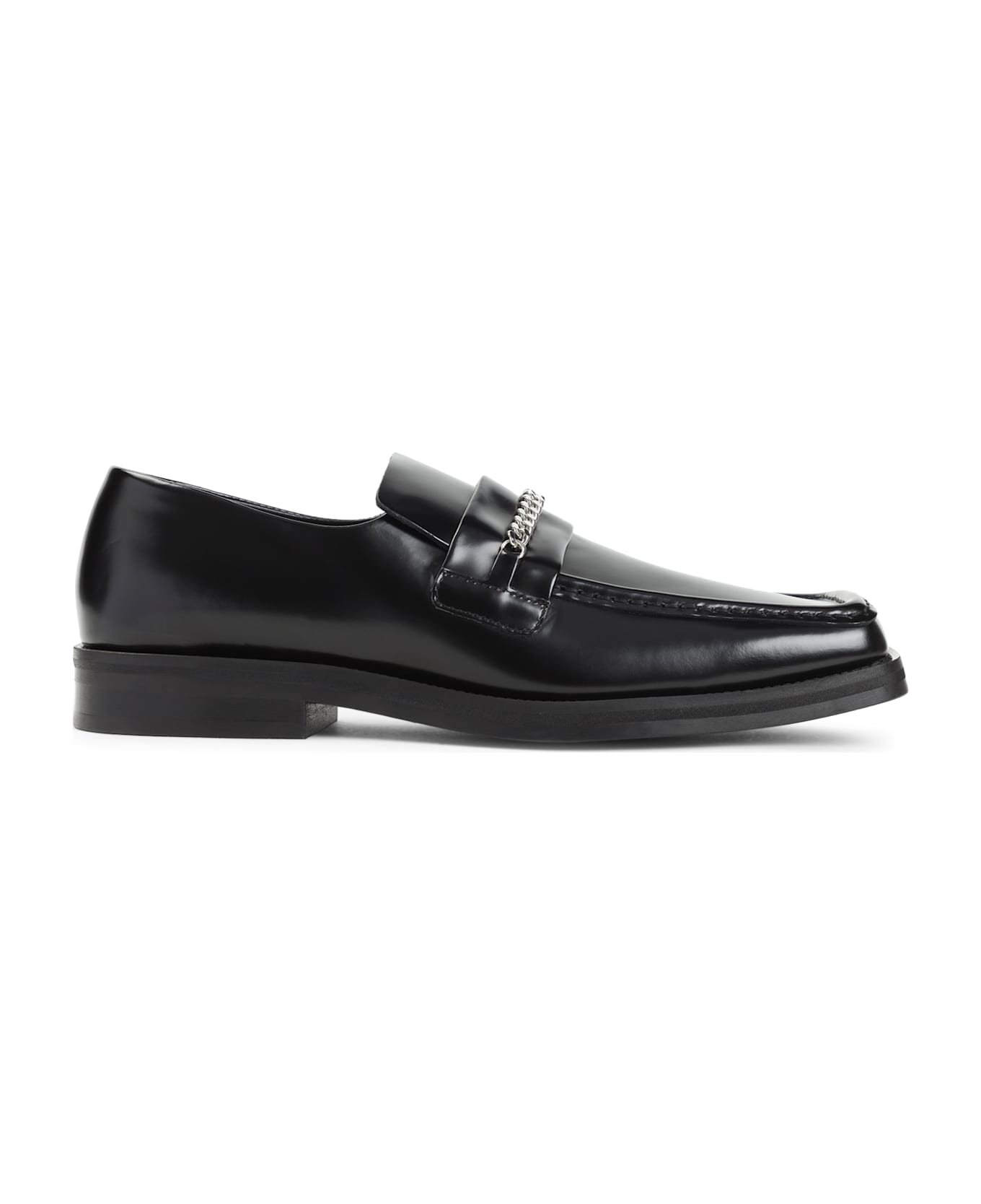 Martine Rose Square Toe Loafers - BLACK