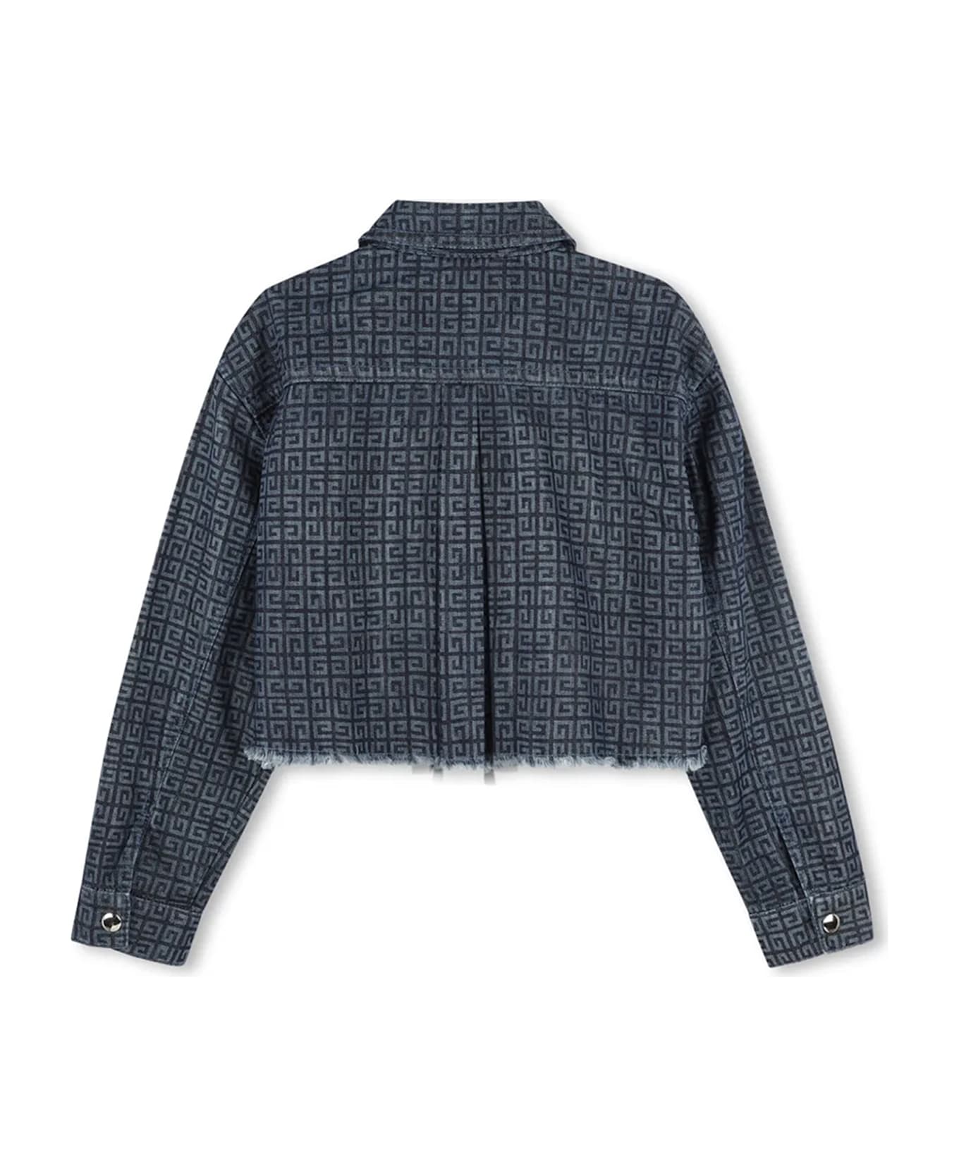 Givenchy Denim Jacket With 4g Pattern - Denim slavato