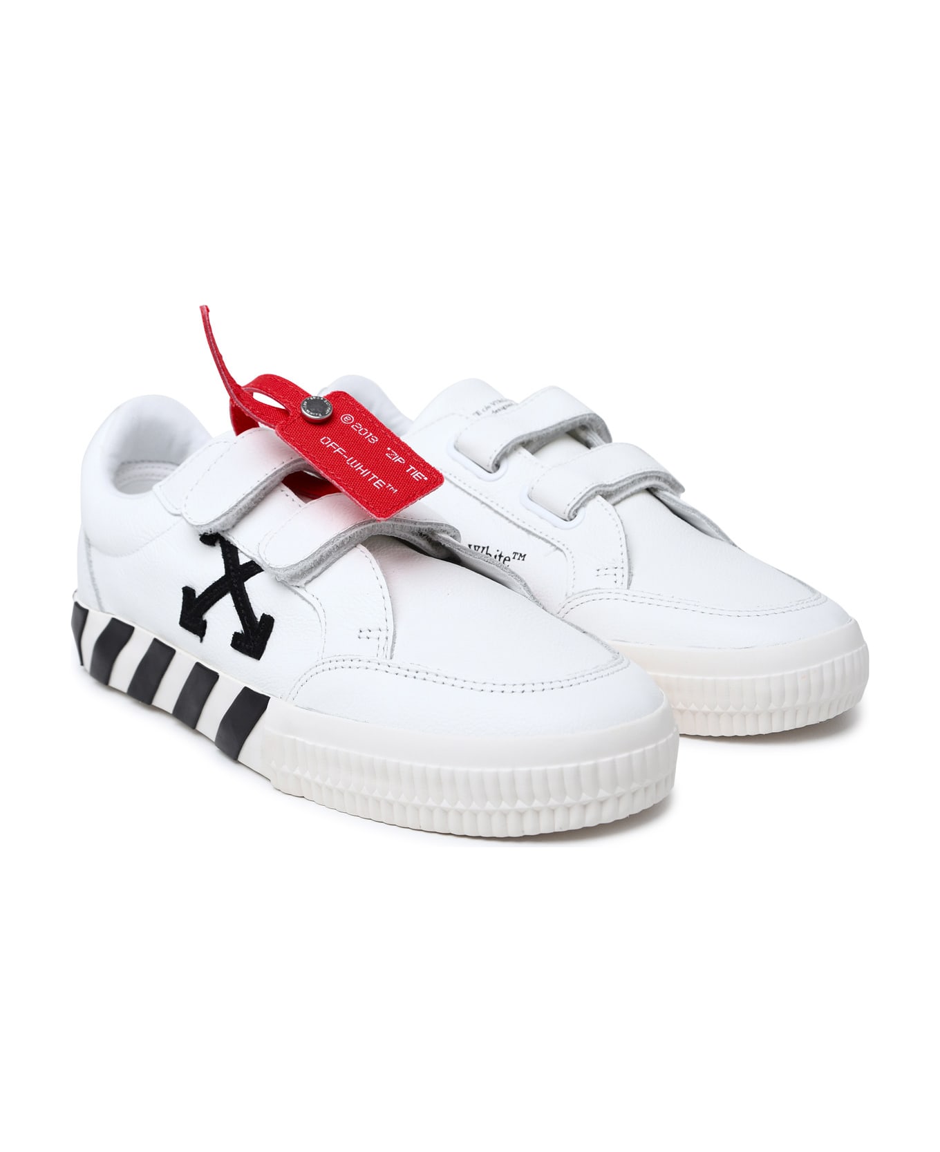 Off-White 'vulcanized' White Leather Sneakers - White