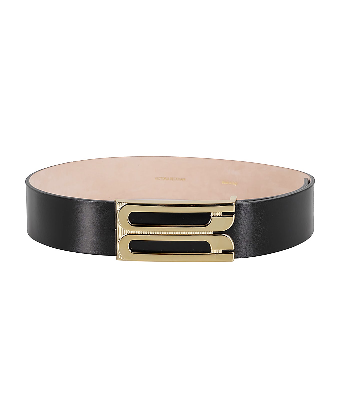 Victoria Beckham Jumbo Bbuckle Belt - Black