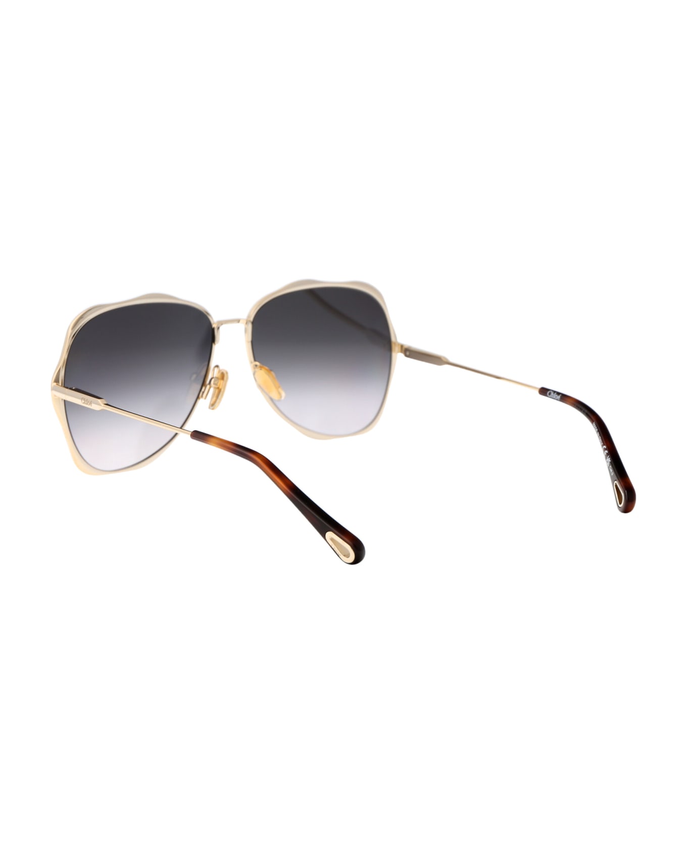 Chloé Eyewear Ch0183s Sunglasses - 001 GOLD GOLD GREY サングラス