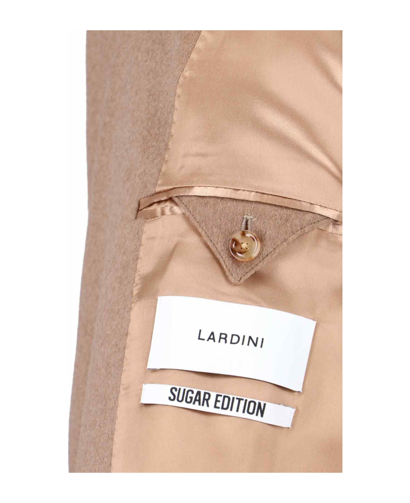 Lardini Double-breasted Midi Coat - Beige