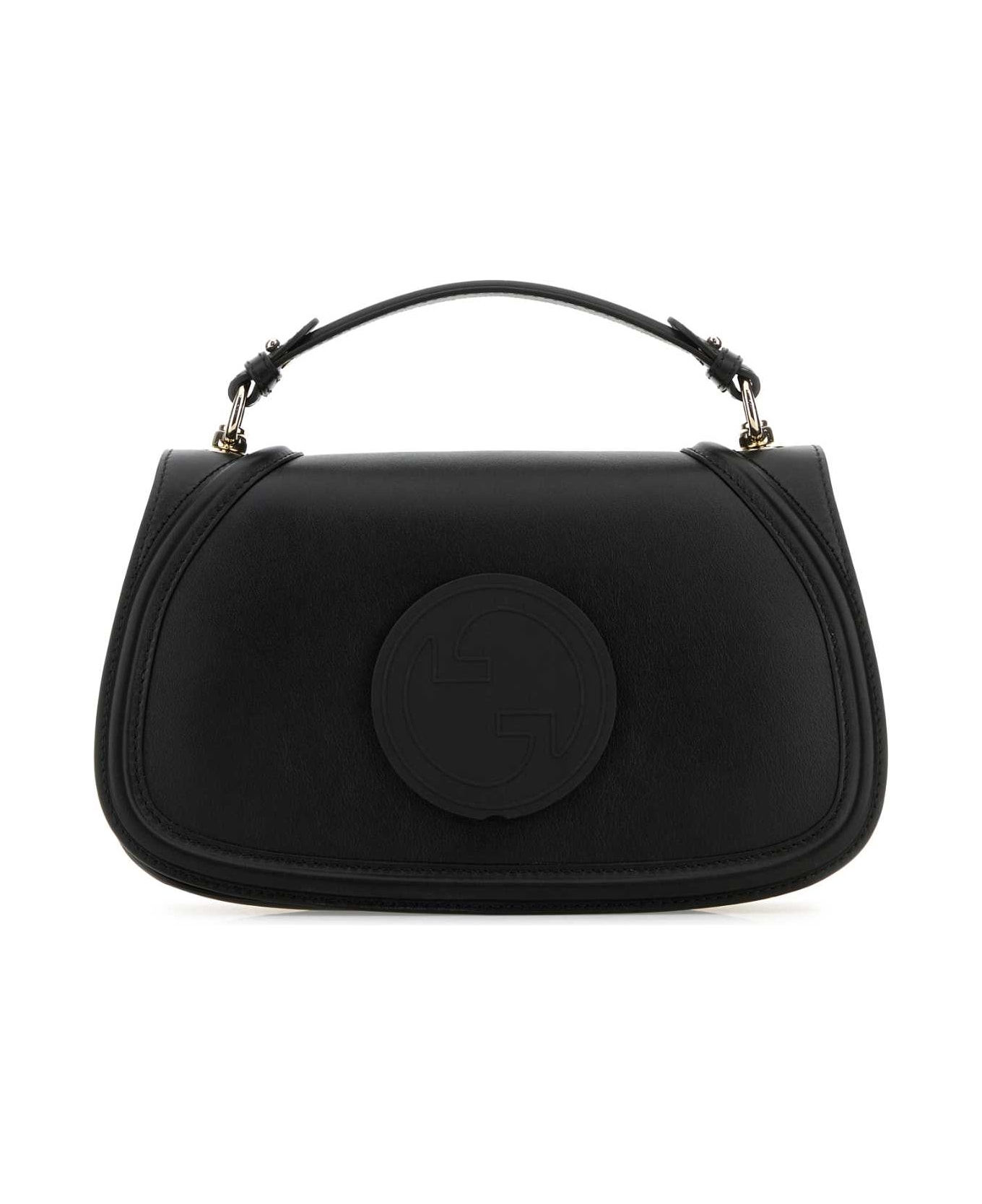 Gucci Black Leather Gucci Blondie Handbag - BLACKBLACK