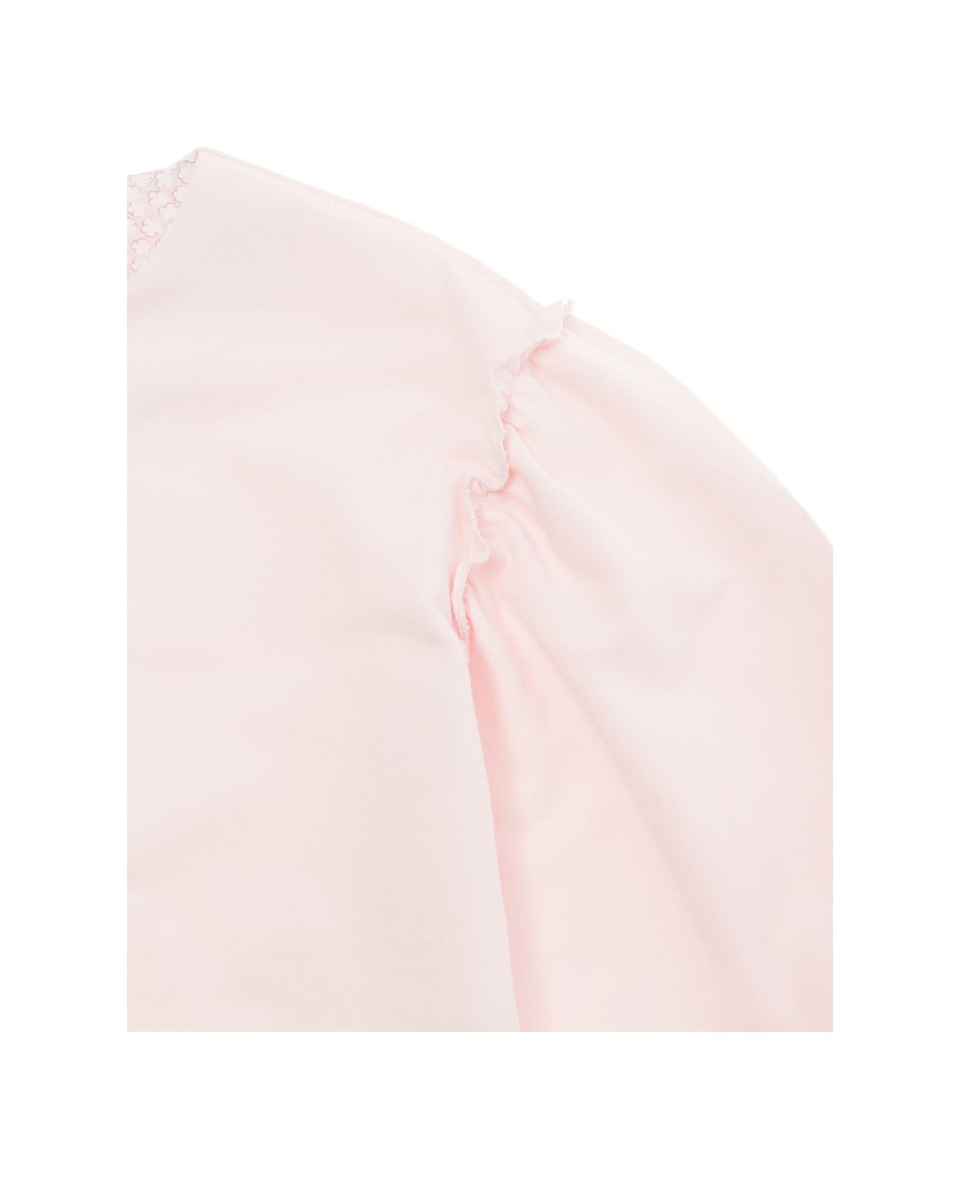 Il Gufo Pink Sweatshirt With Balloon Sleeves In Jersey Baby - Pink