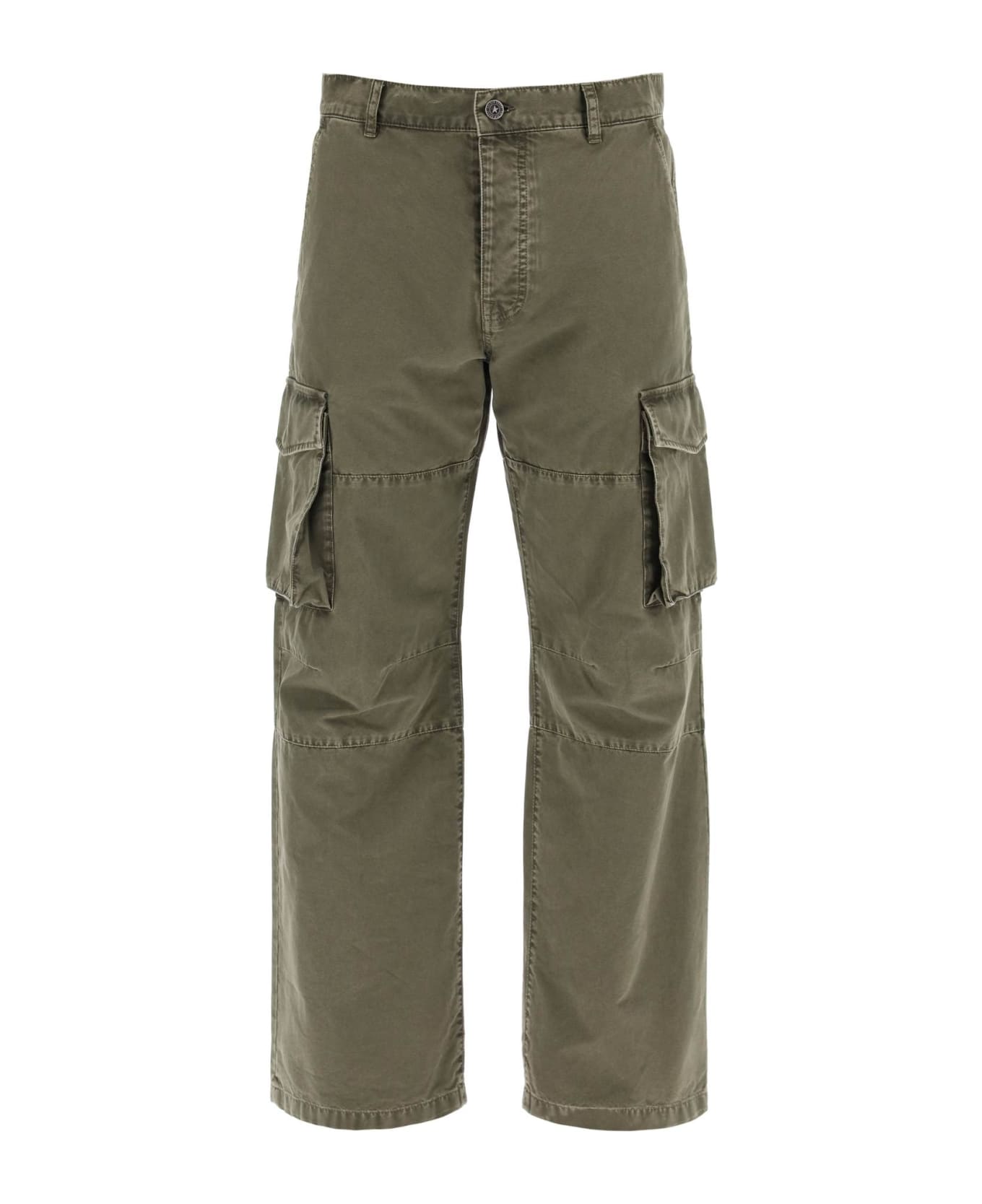 Golden Goose Cargo Canvas Pants For Men - KALAMATA (Green)