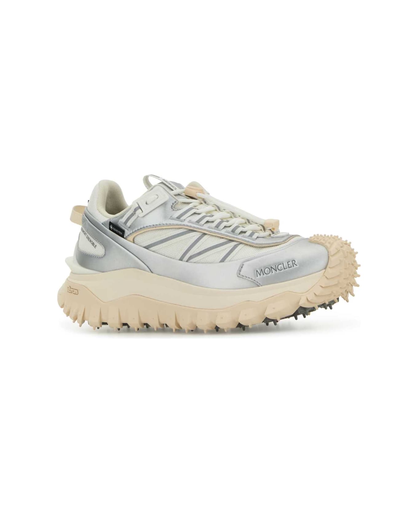 Moncler Two-tone Fabric And Leather Trailgrip Sneakers - M90