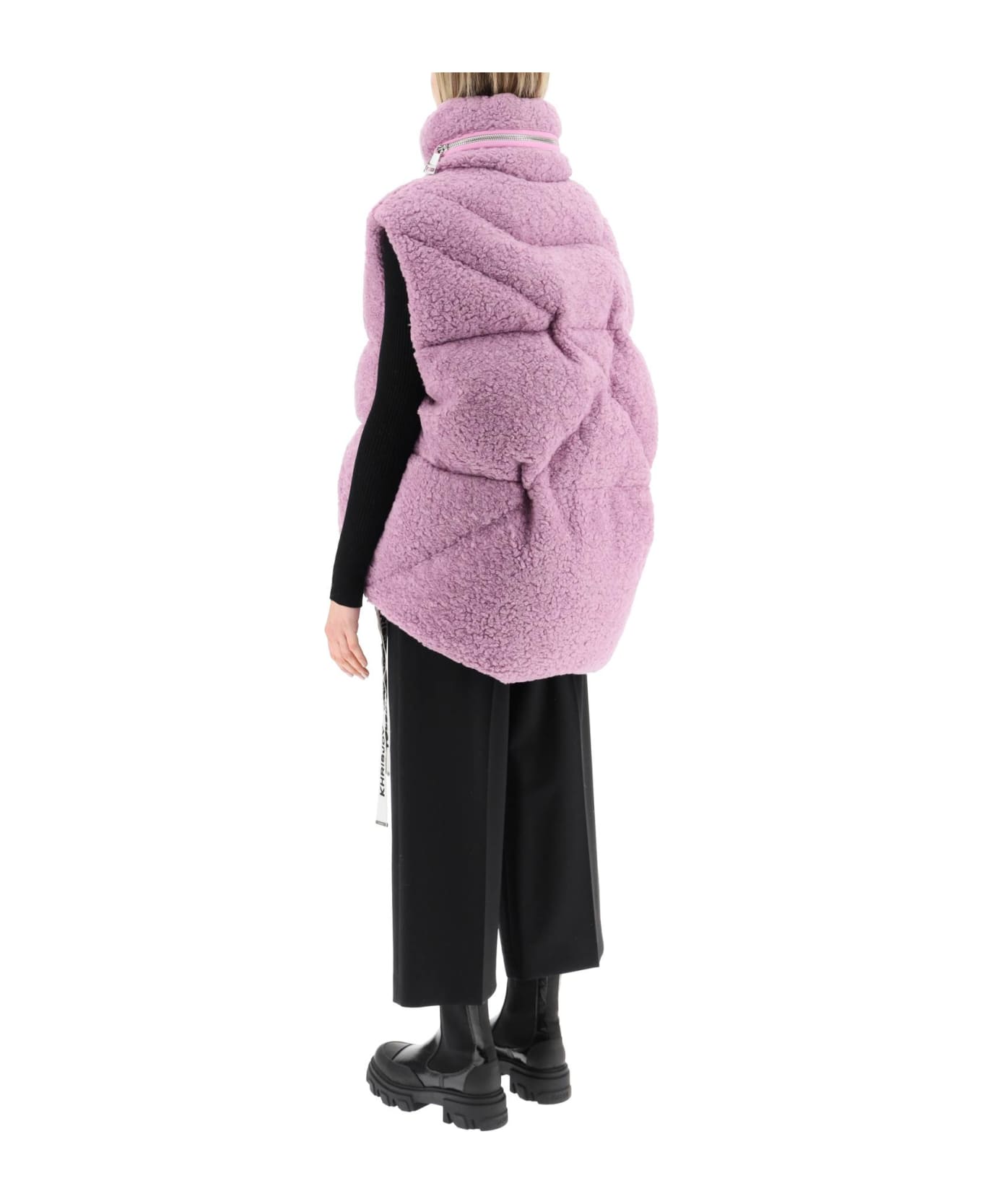 Khrisjoy Padded Fleece Vest - MAUVE (Purple)