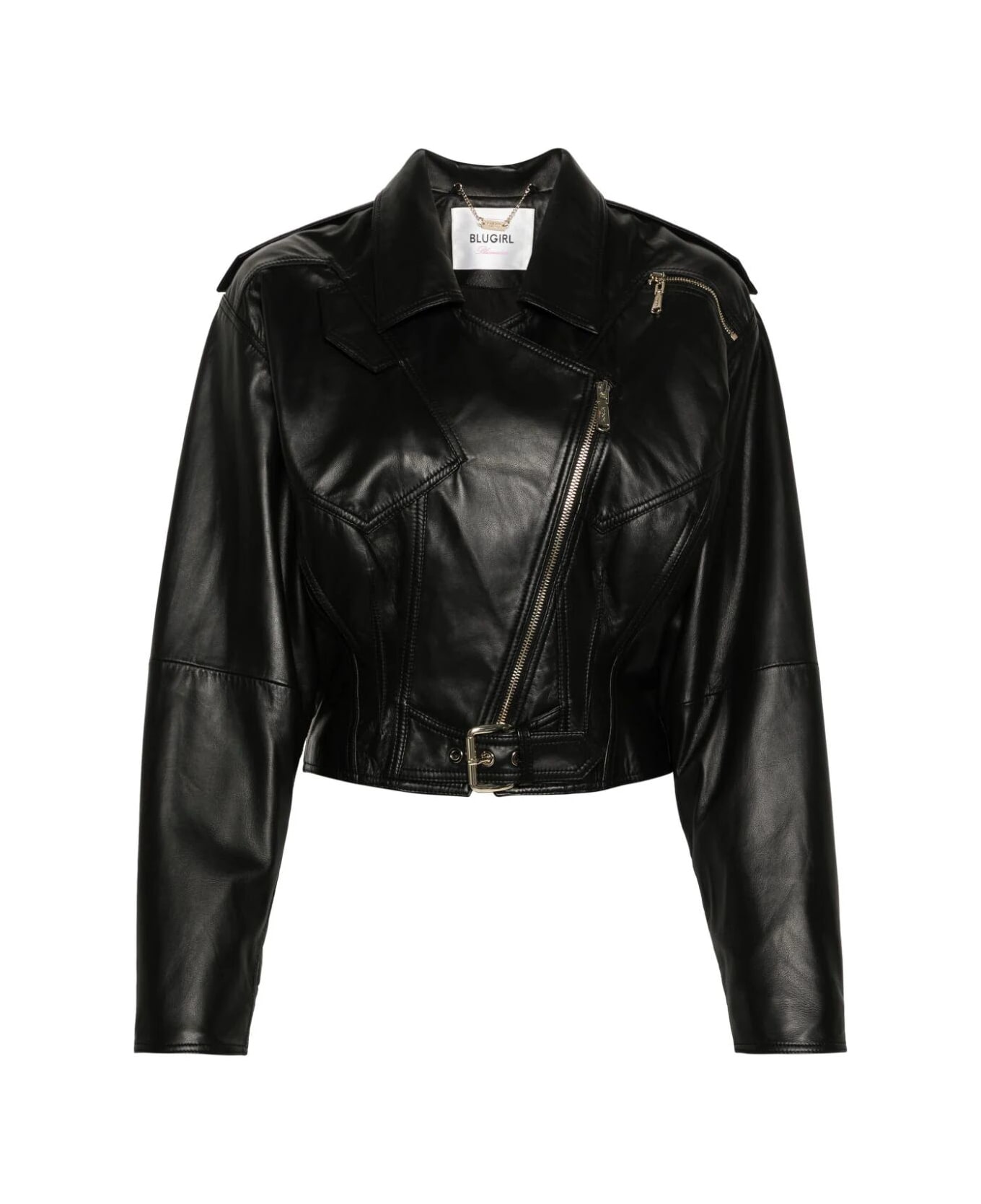 Blugirl Leather Jacket - Black