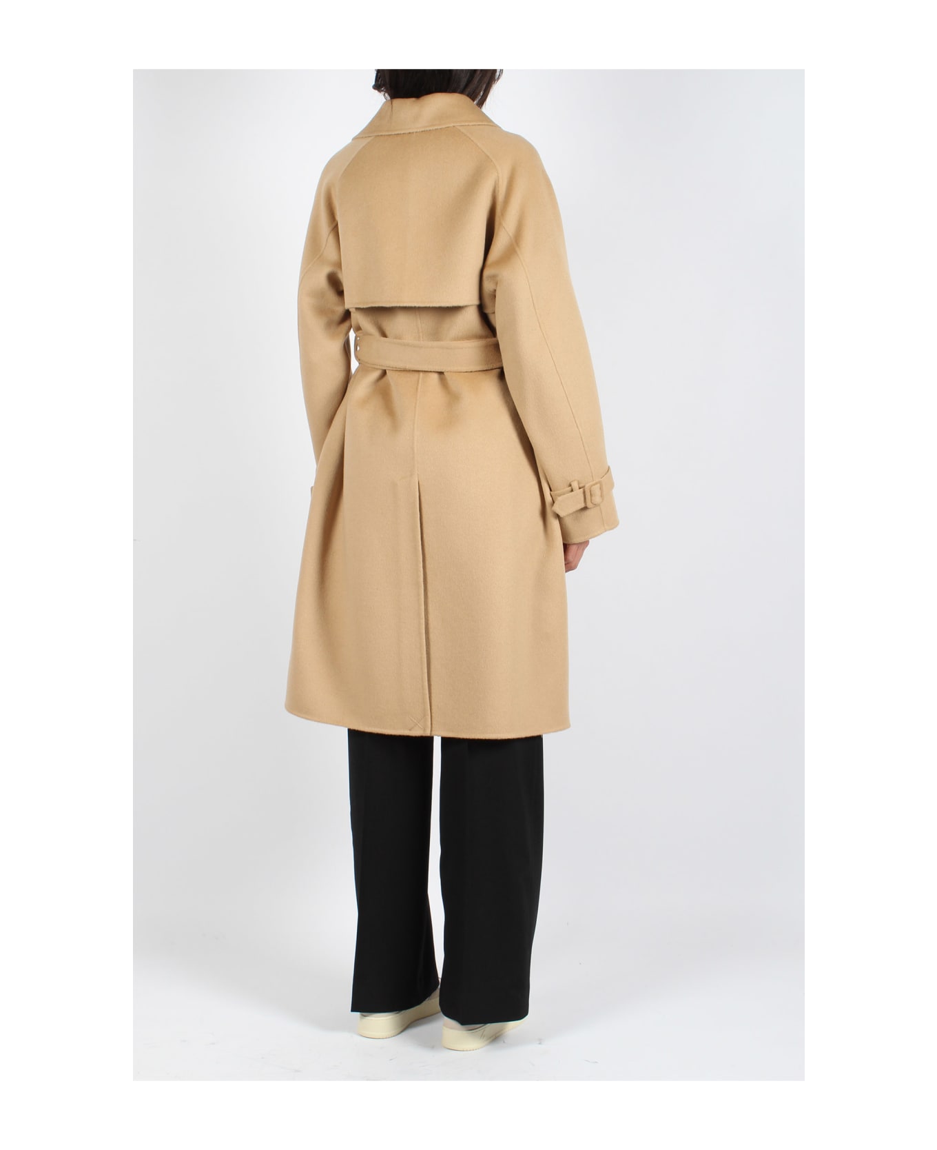 Parosh Double Breasted Wool Coat - Light Brown