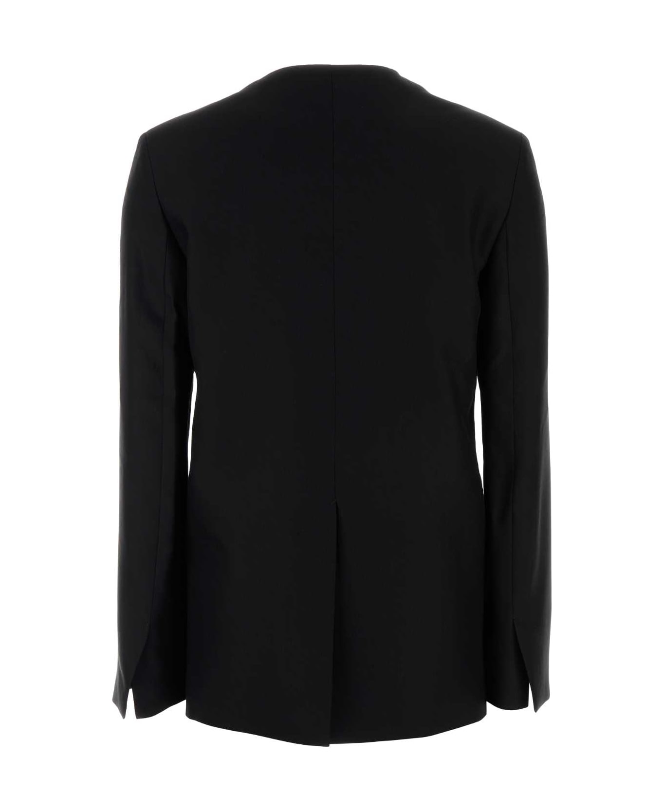 Loulou Studio Black Viscose Blend Munro Blazer - BLACK