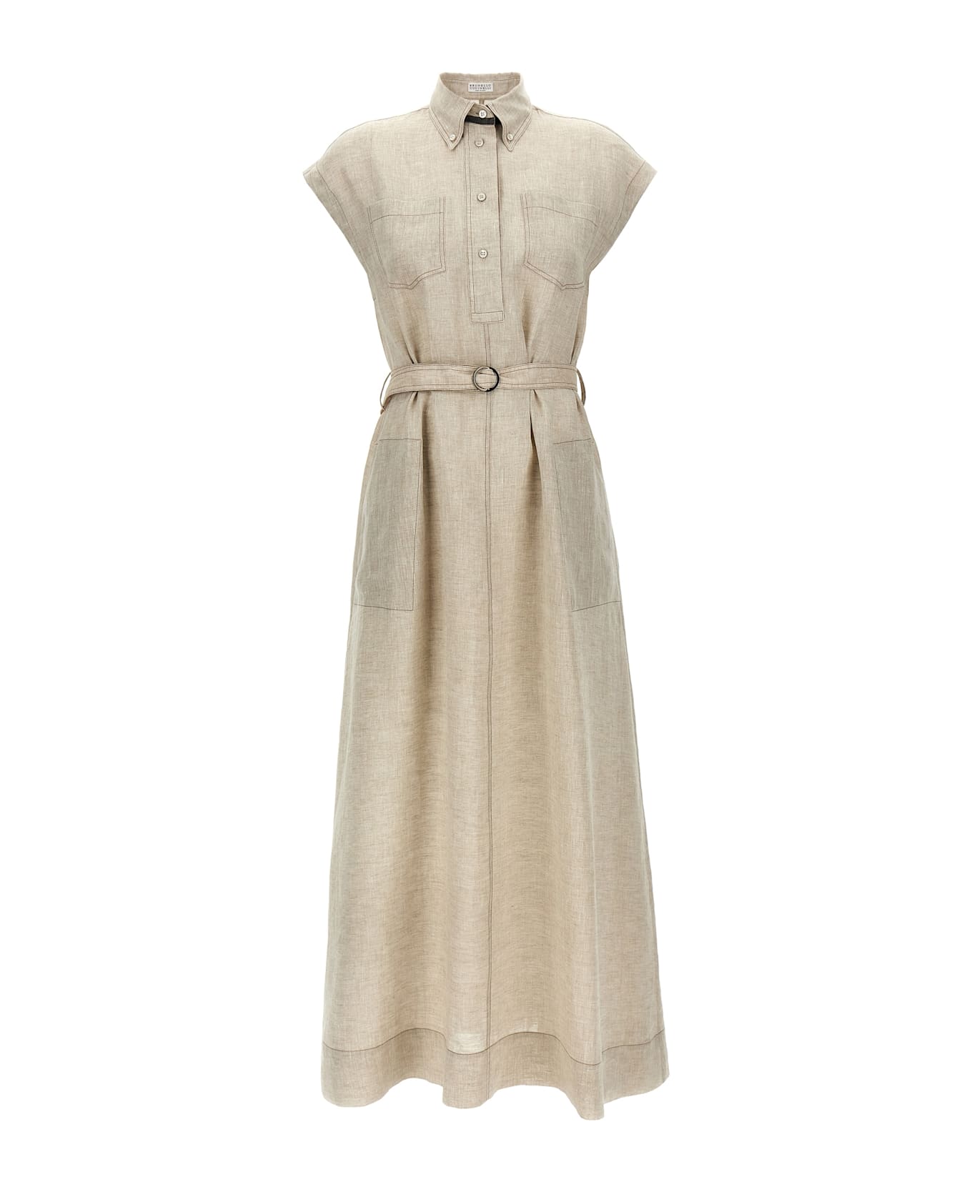 Brunello Cucinelli Linen Dress - Beige