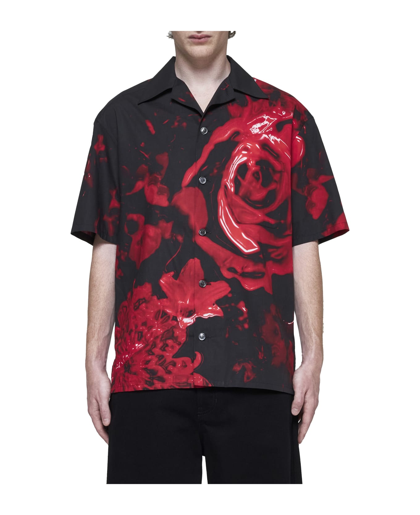 Alexander McQueen Shirt - Black-red