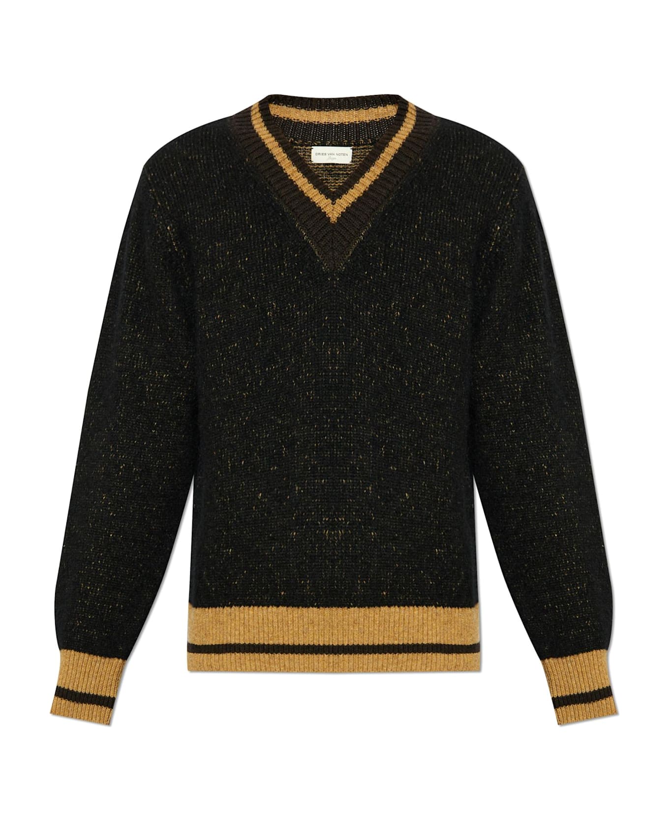 Dries Van Noten V-neck Sweater - BLACK