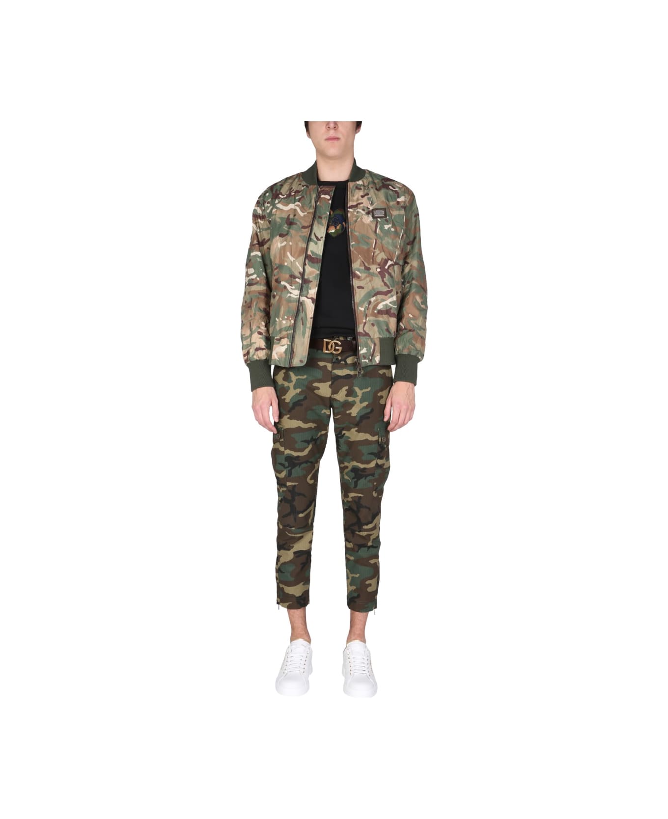 Dolce & Gabbana Camouflage Print Jacket - MULTICOLOUR ジャケット