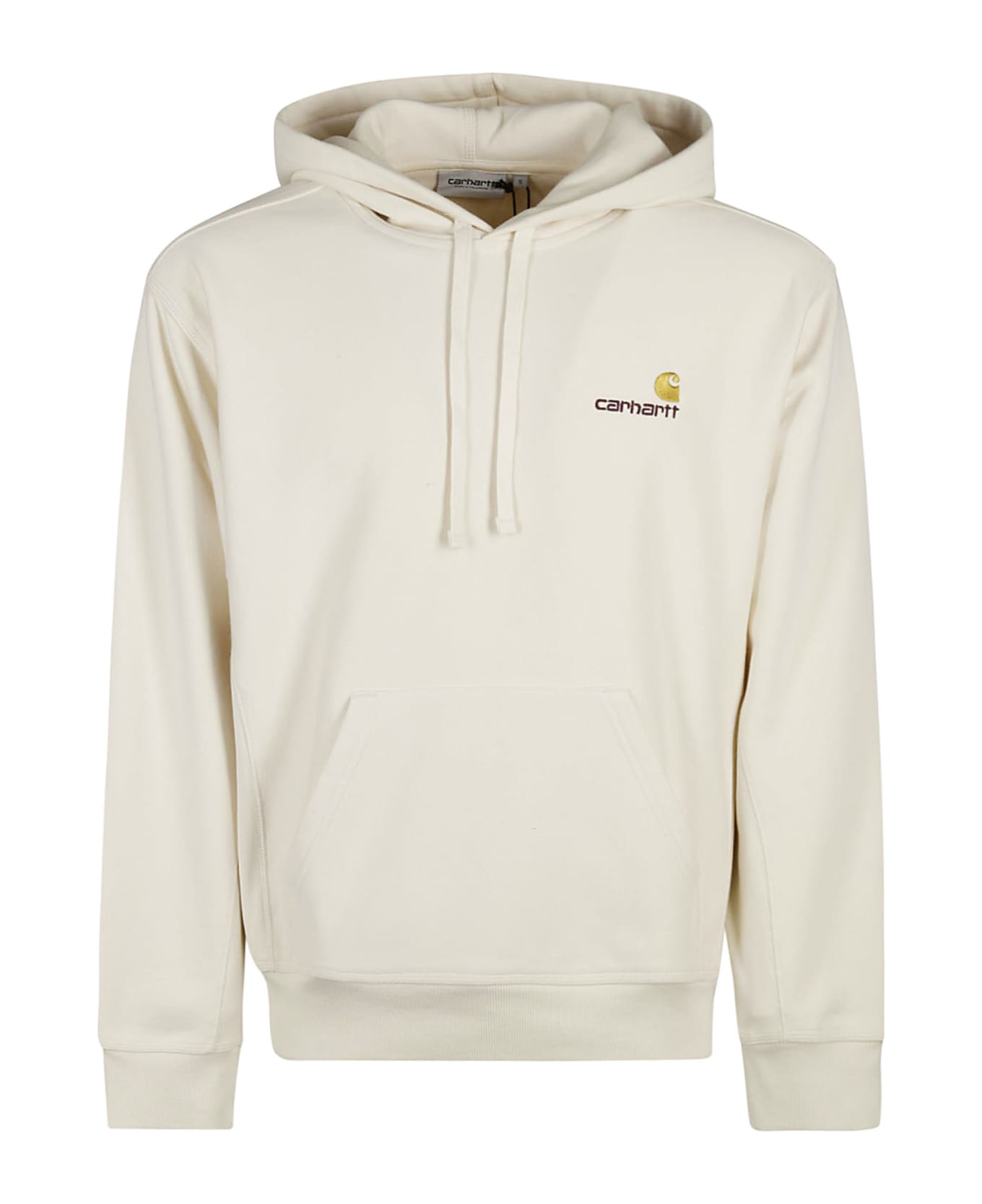 Carhartt Hooded American Script Sweat - Xx Natural
