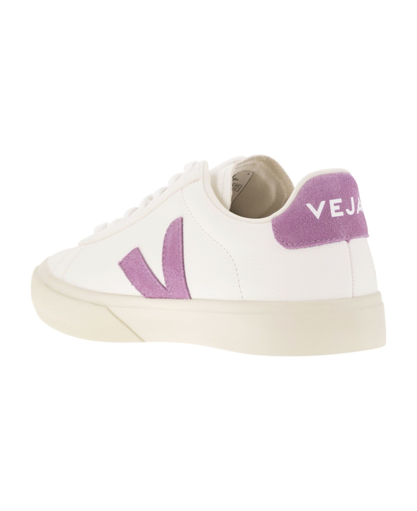 Veja Chromefree Leather Trainers - White/pink スニーカー
