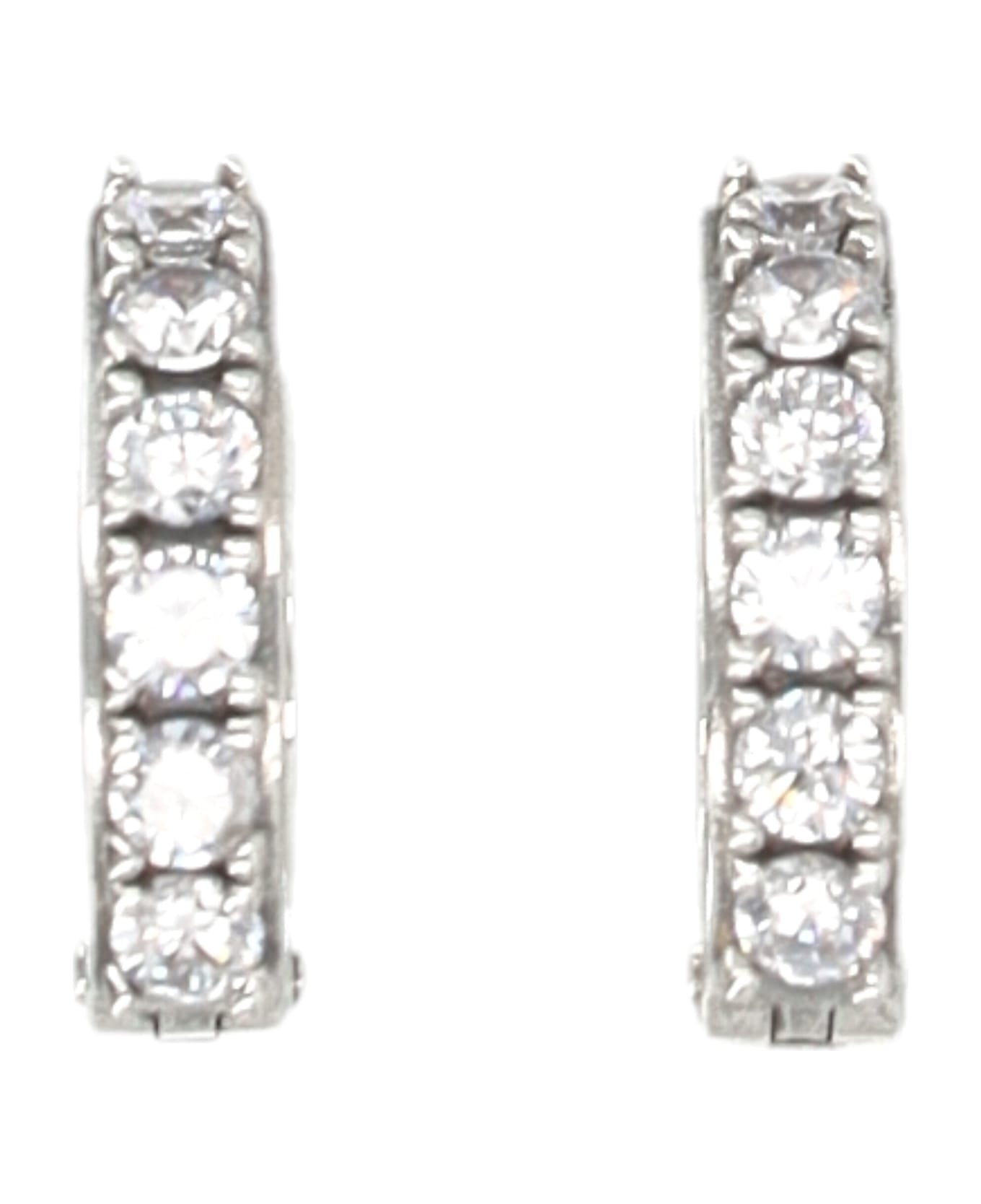 Emanuele Bicocchi Crystal Hoop Earrings - CLEAR
