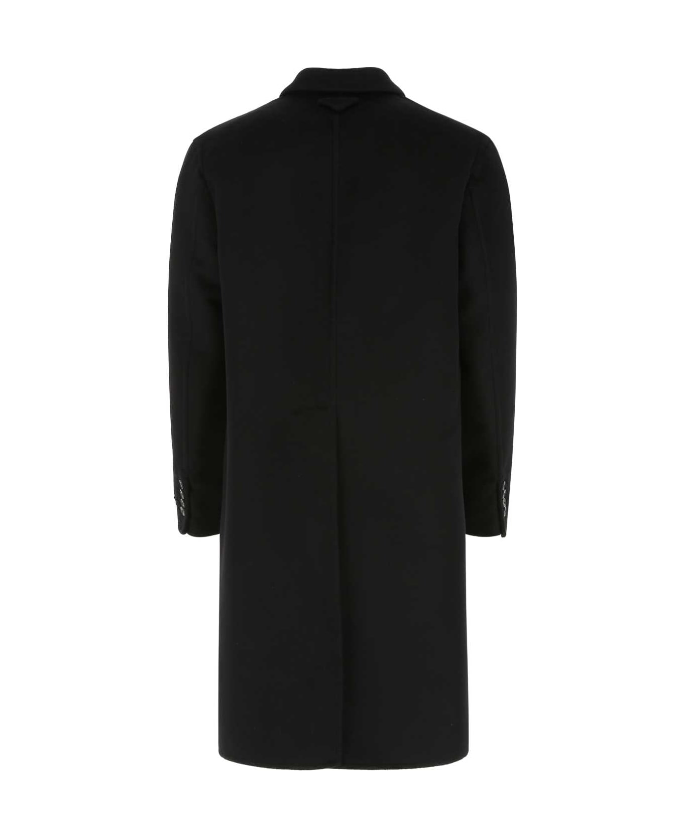 Prada Black Wool Blend Coat - F0002