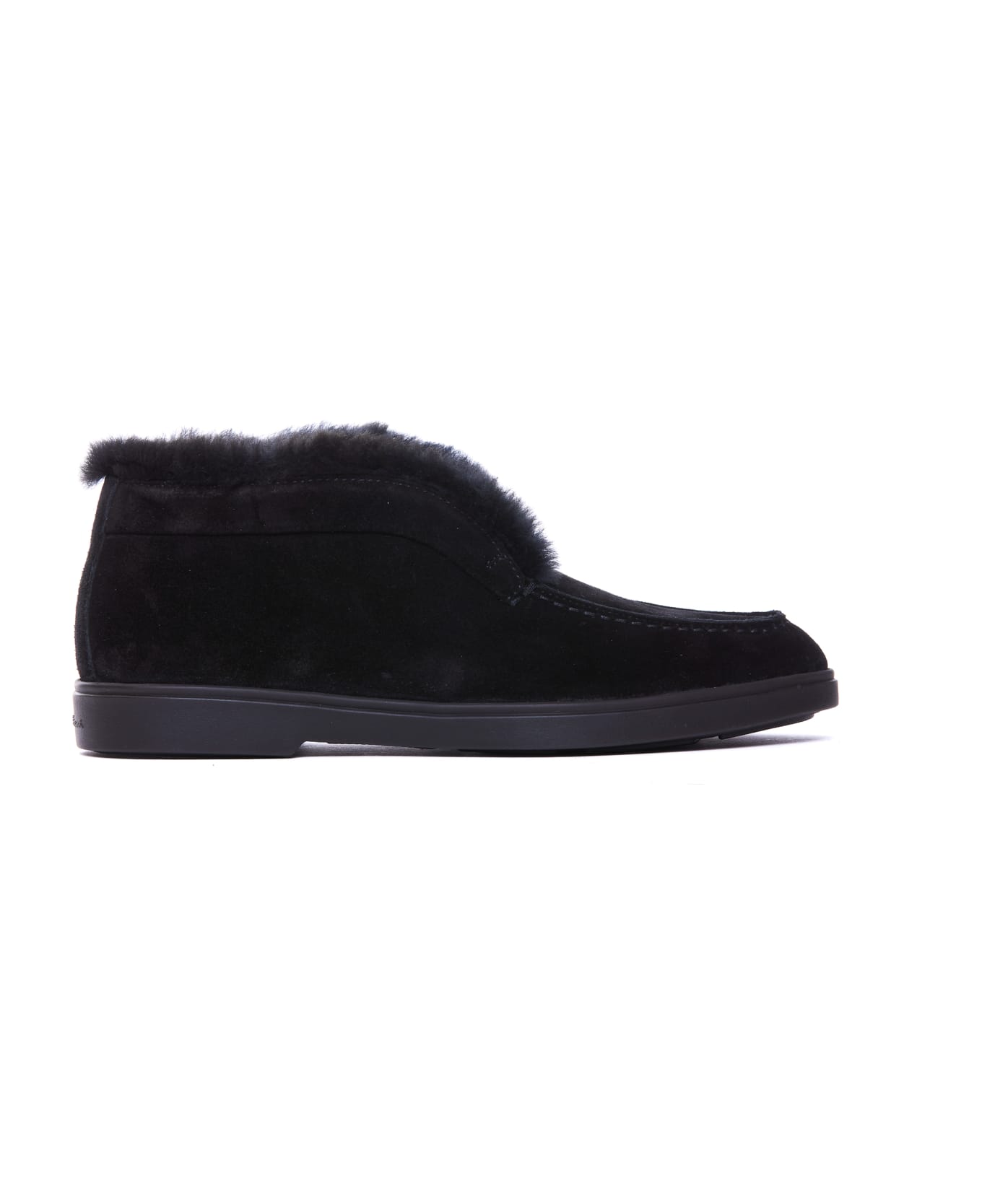 Santoni Ankle Booties - Black