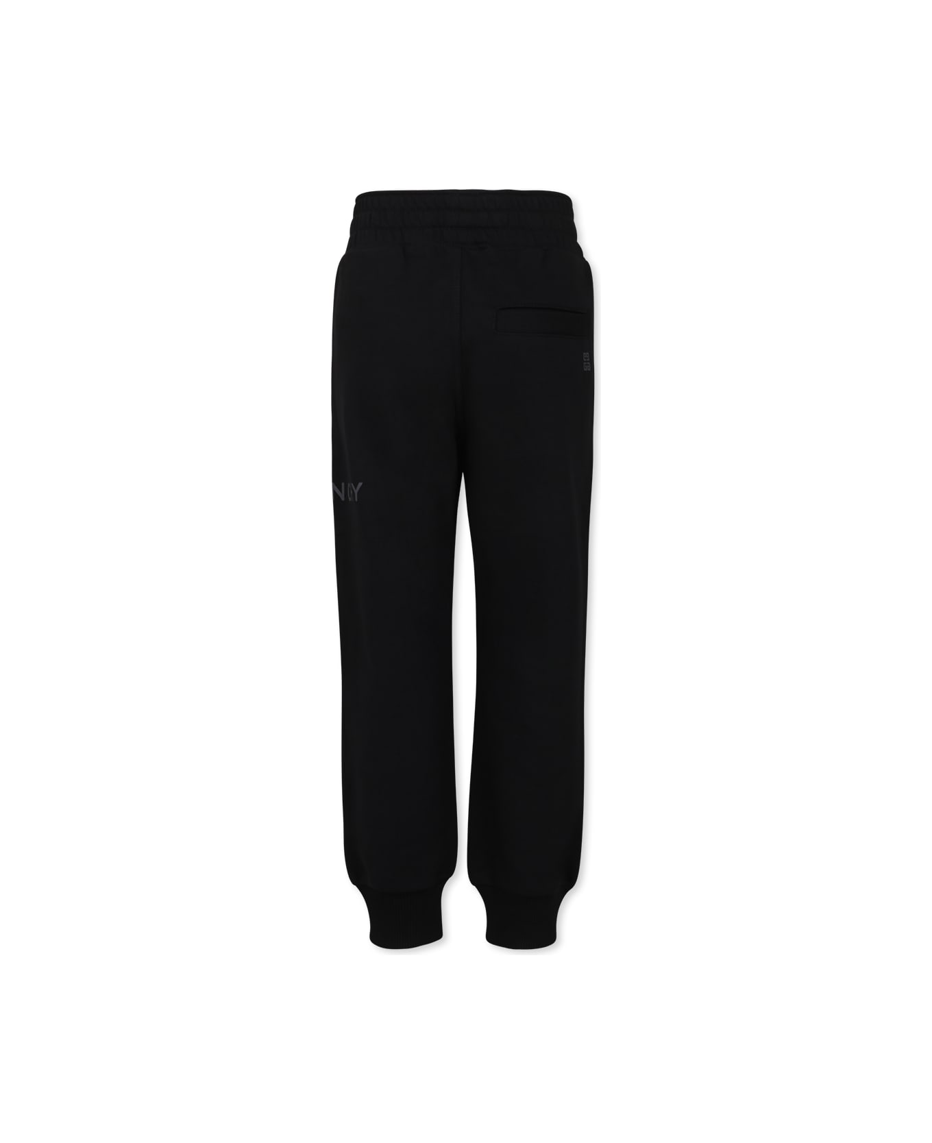 Givenchy Black Trousers For Boy With Logo - Black