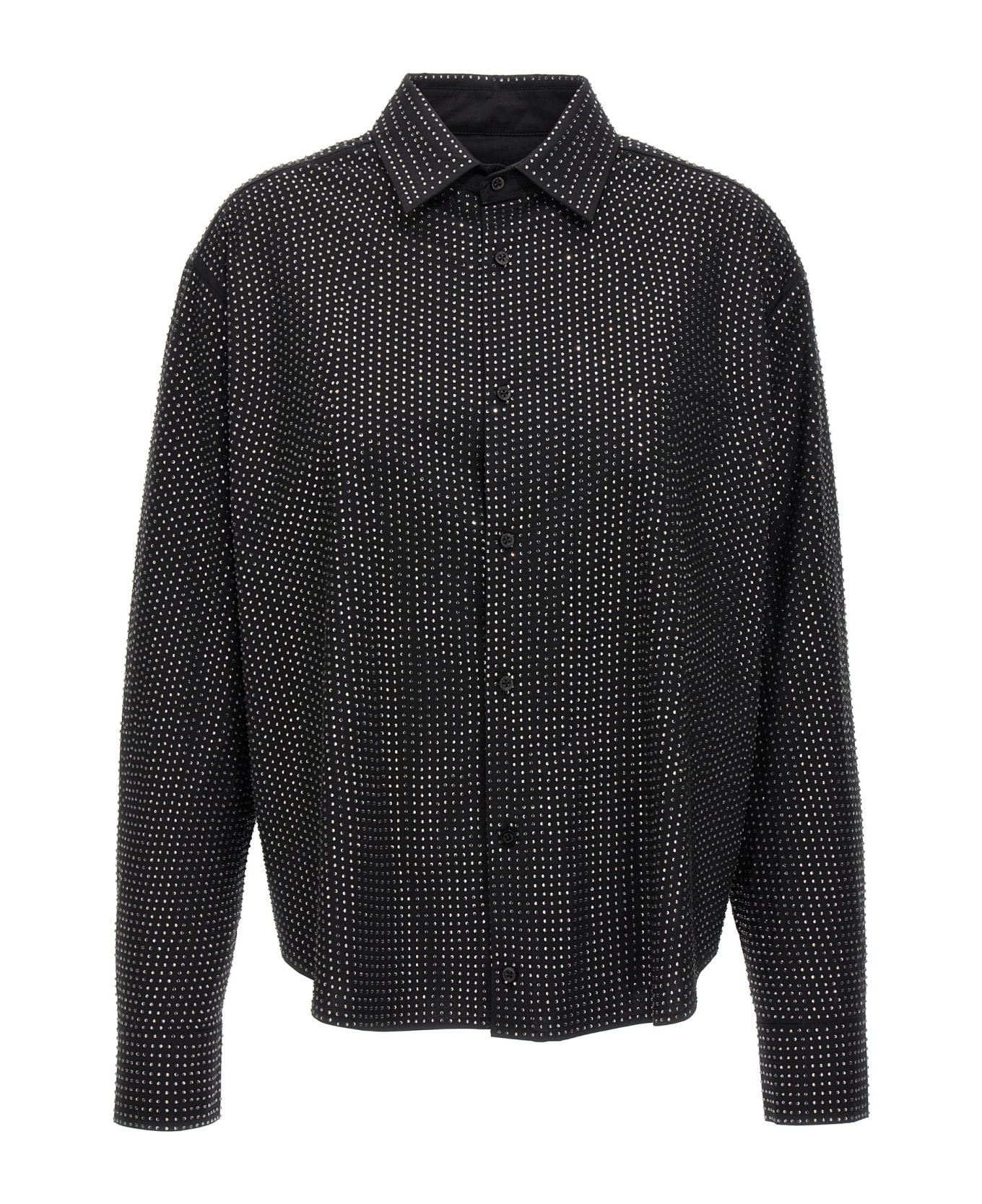 Giuseppe di Morabito Rhinestone Shirt - Black   シャツ