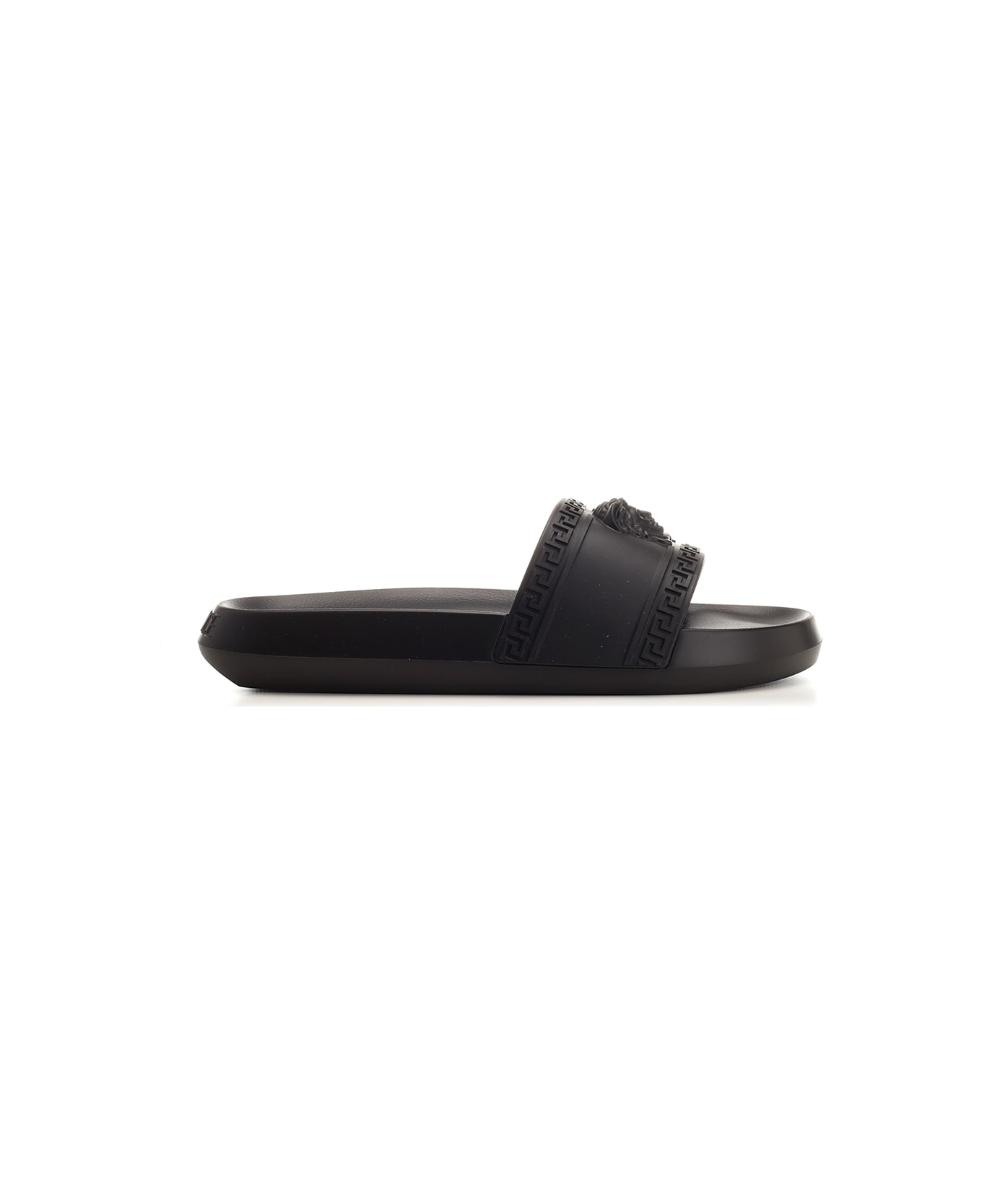 Versace Black 'palazzo' Slides - Black