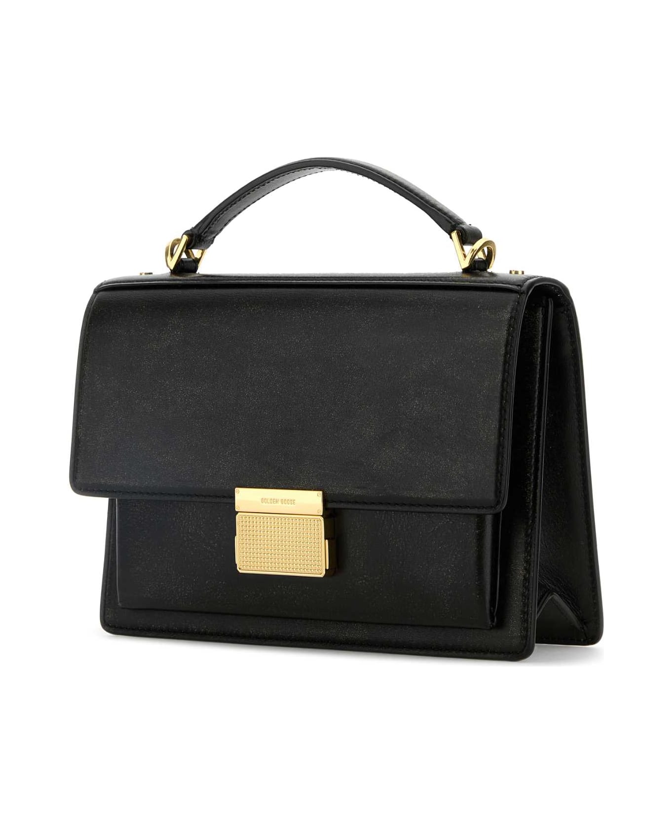 Golden Goose Black Leather Venezia Handbag - BLACK