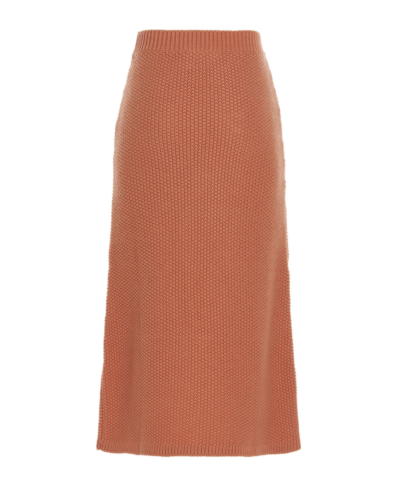 Chloé Knit Long Skirt - Orange
