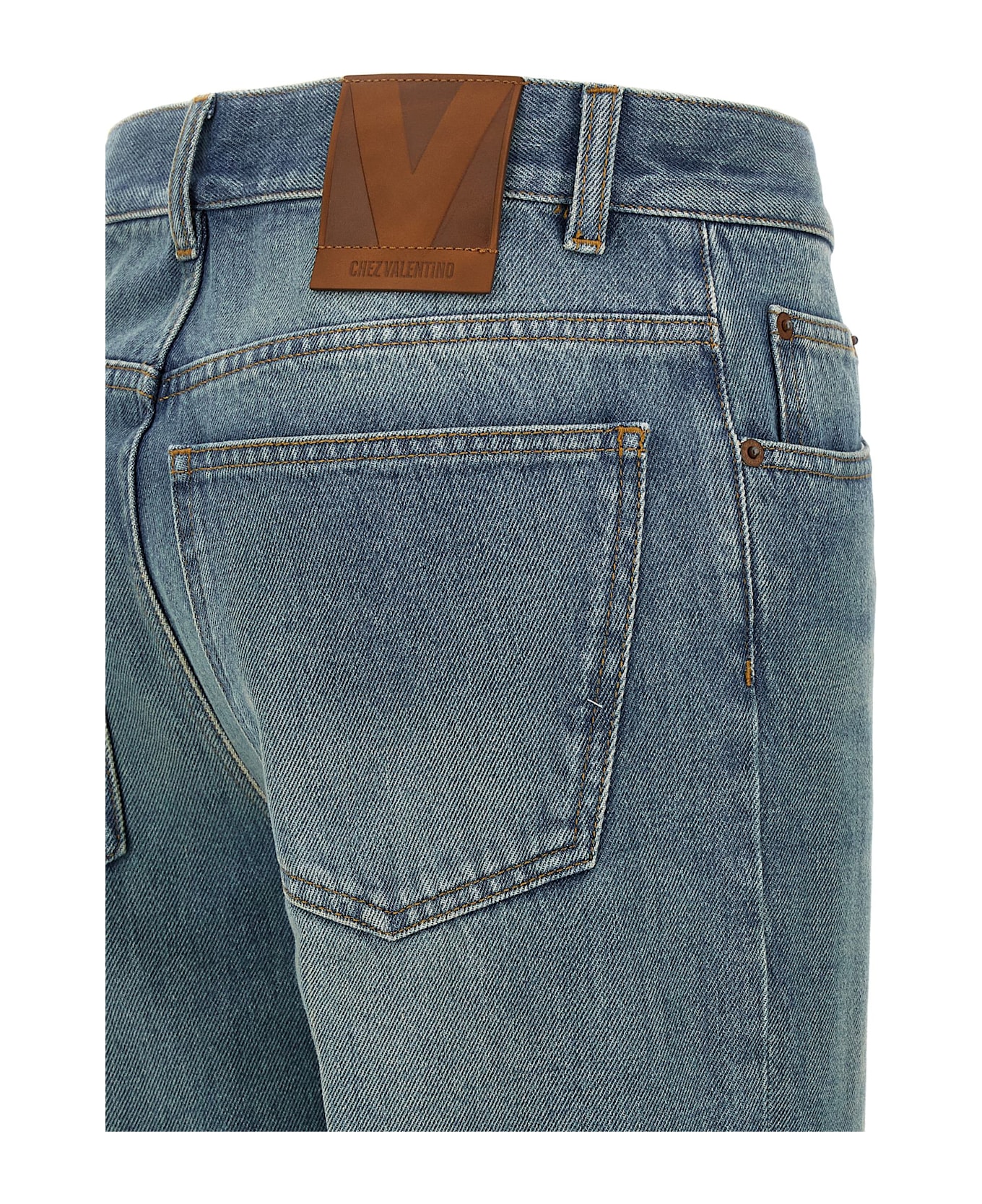 Valentino Garavani Jacquard Jeans - Blue