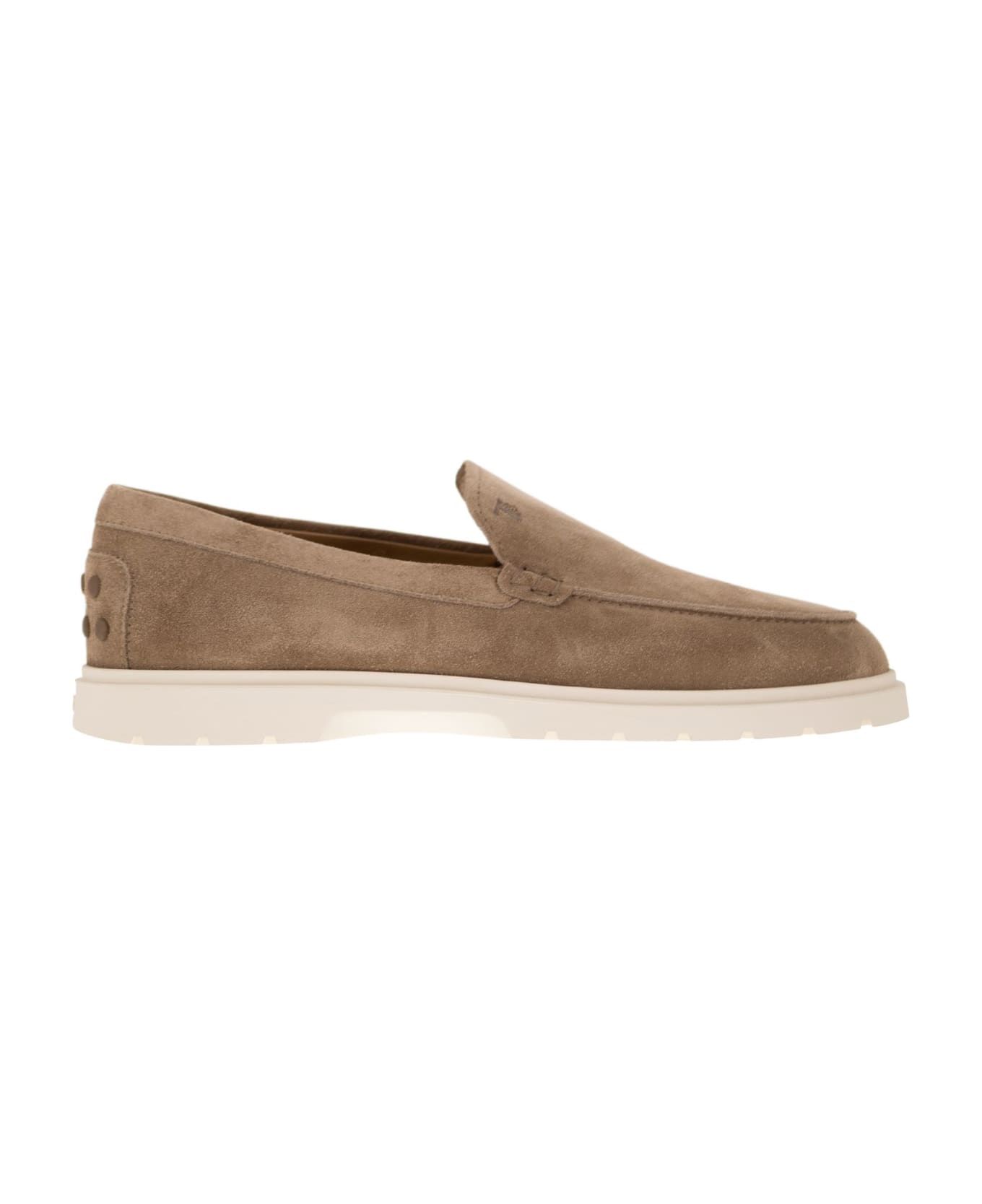 Tod's Suede Slipper Moccasin - Sand