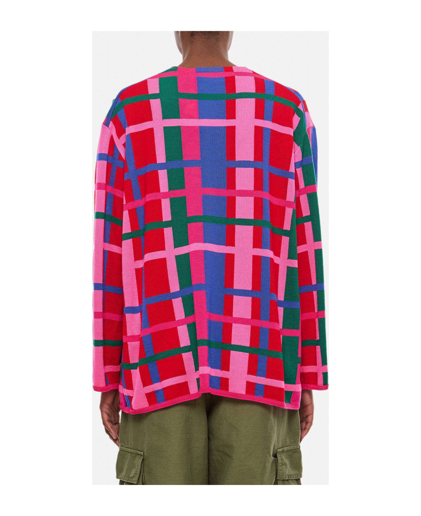 Comme des Garçons Check Patterned Sweater - MultiColour ニットウェア