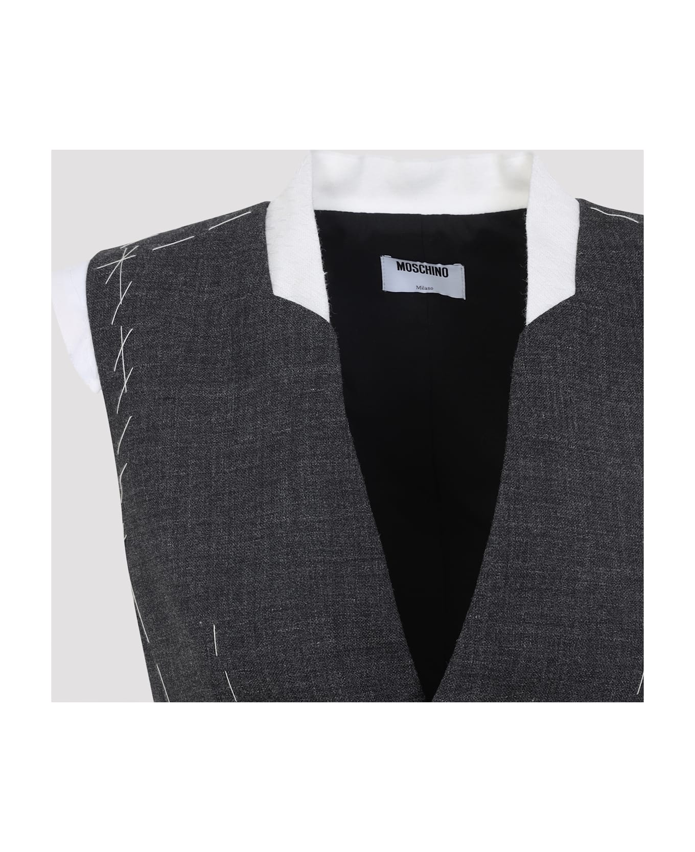 Moschino Wool Vest - Fantasia Grigio