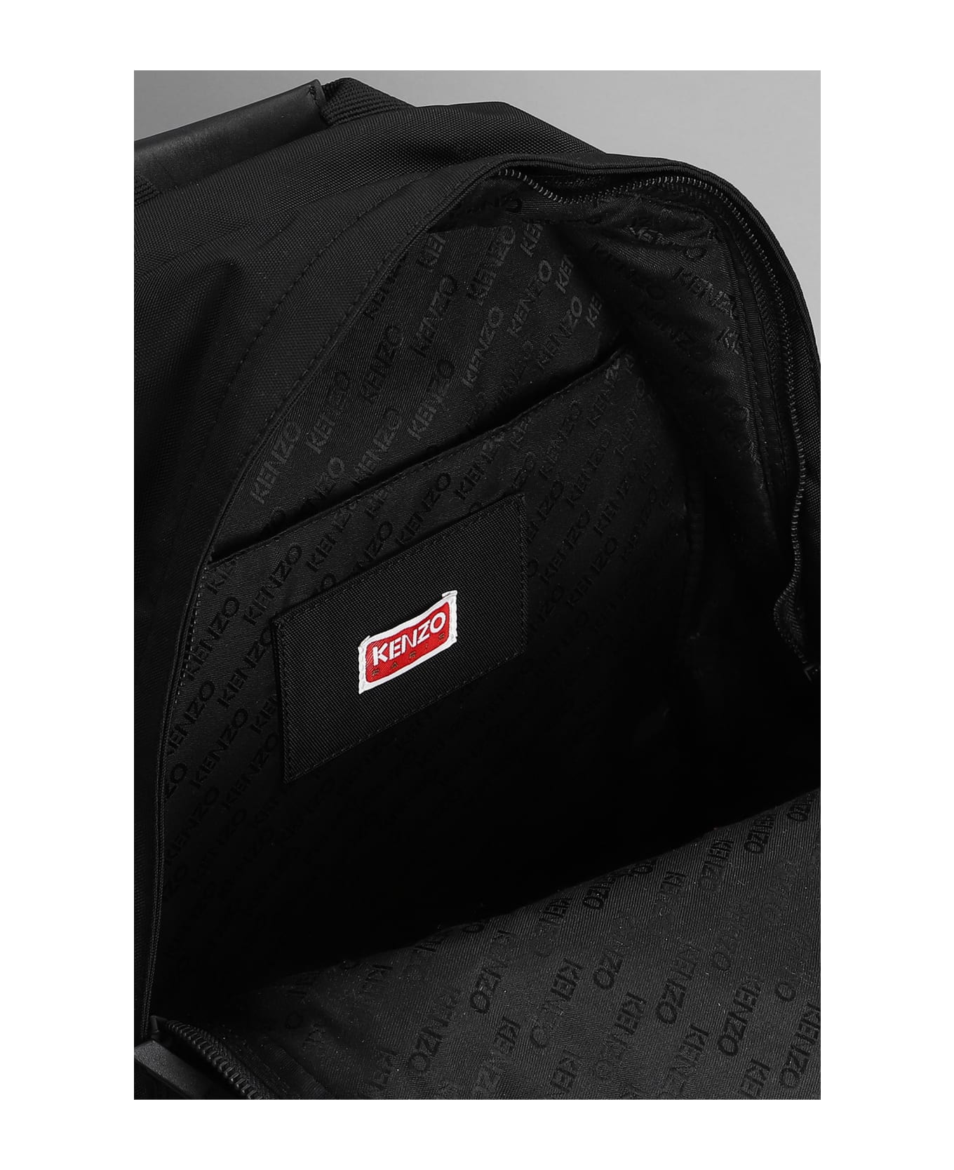 Kenzo Backpack In Black Synthetic Fibers - black