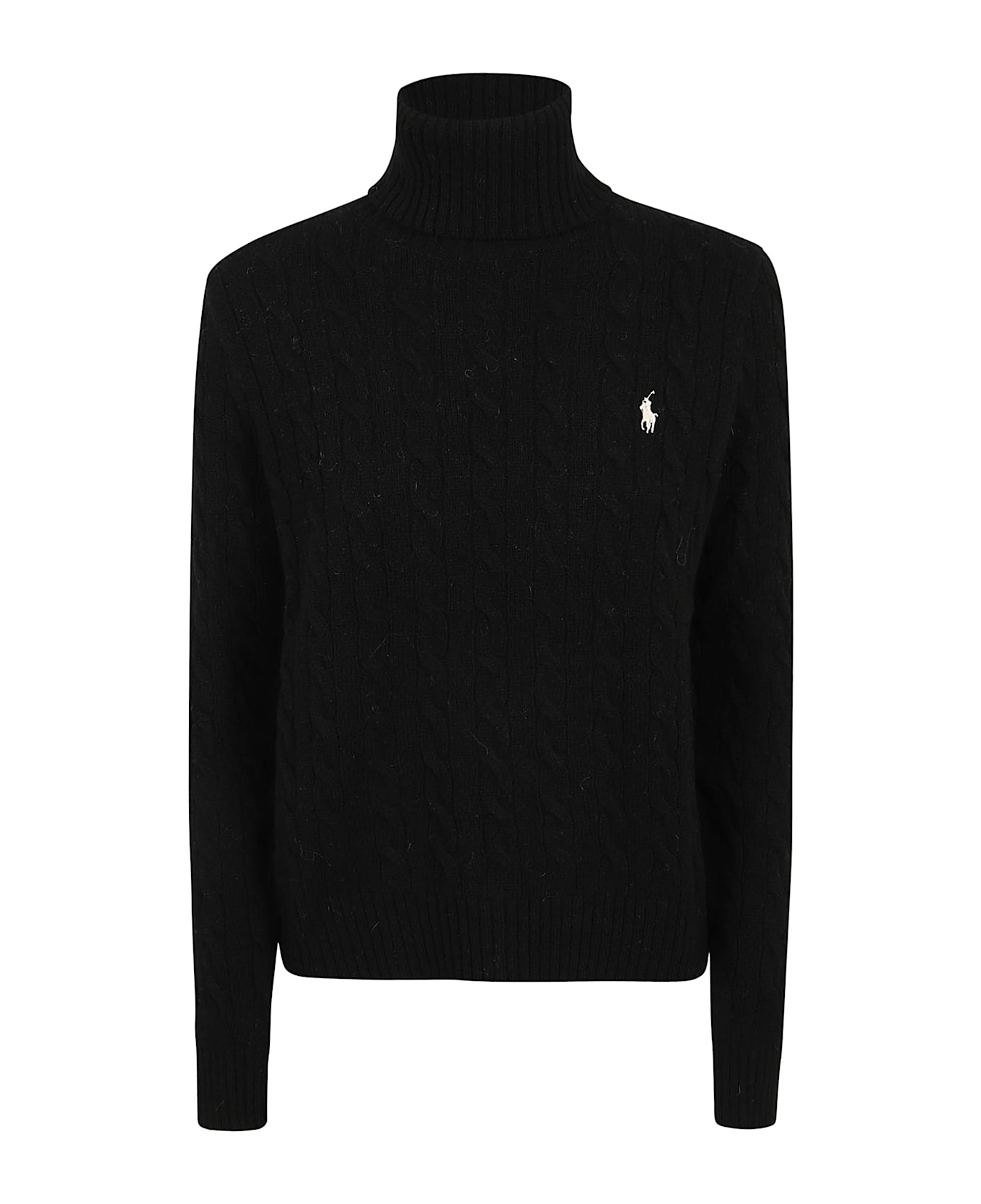 Polo Ralph Lauren Black Wool Blend Sweater - Polo Black