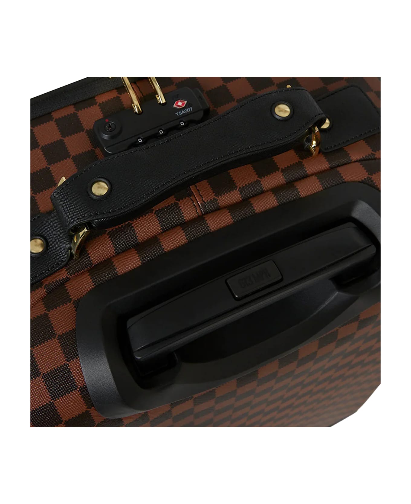 Sprayground Sawtooth Sharks In Paris Suitcase - Brown