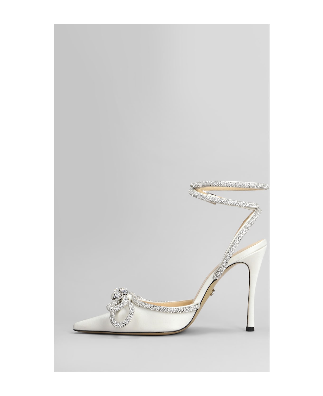 Mach 
Mach Pumps In White Silk - white