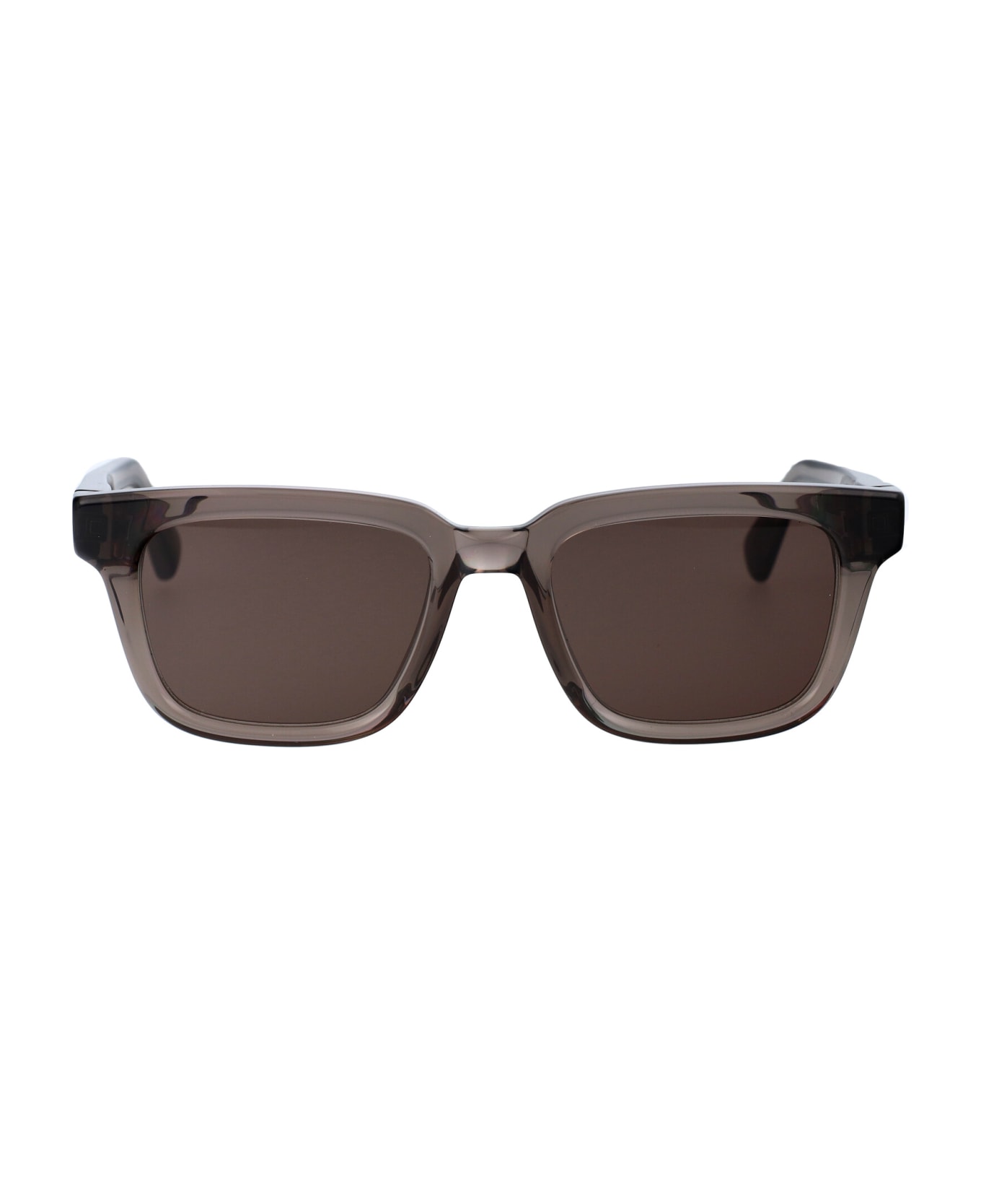 Mykita Lamin Sunglasses - 776 C159-Clear Ash/Shiny Silver Brown