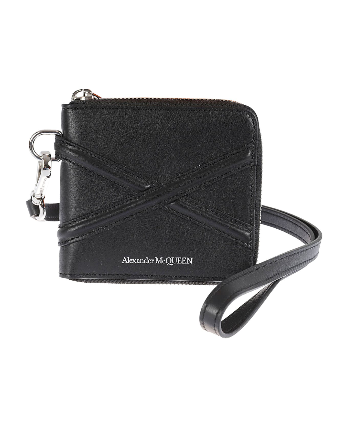Alexander McQueen Zip-around Billfold Coin Case - Black