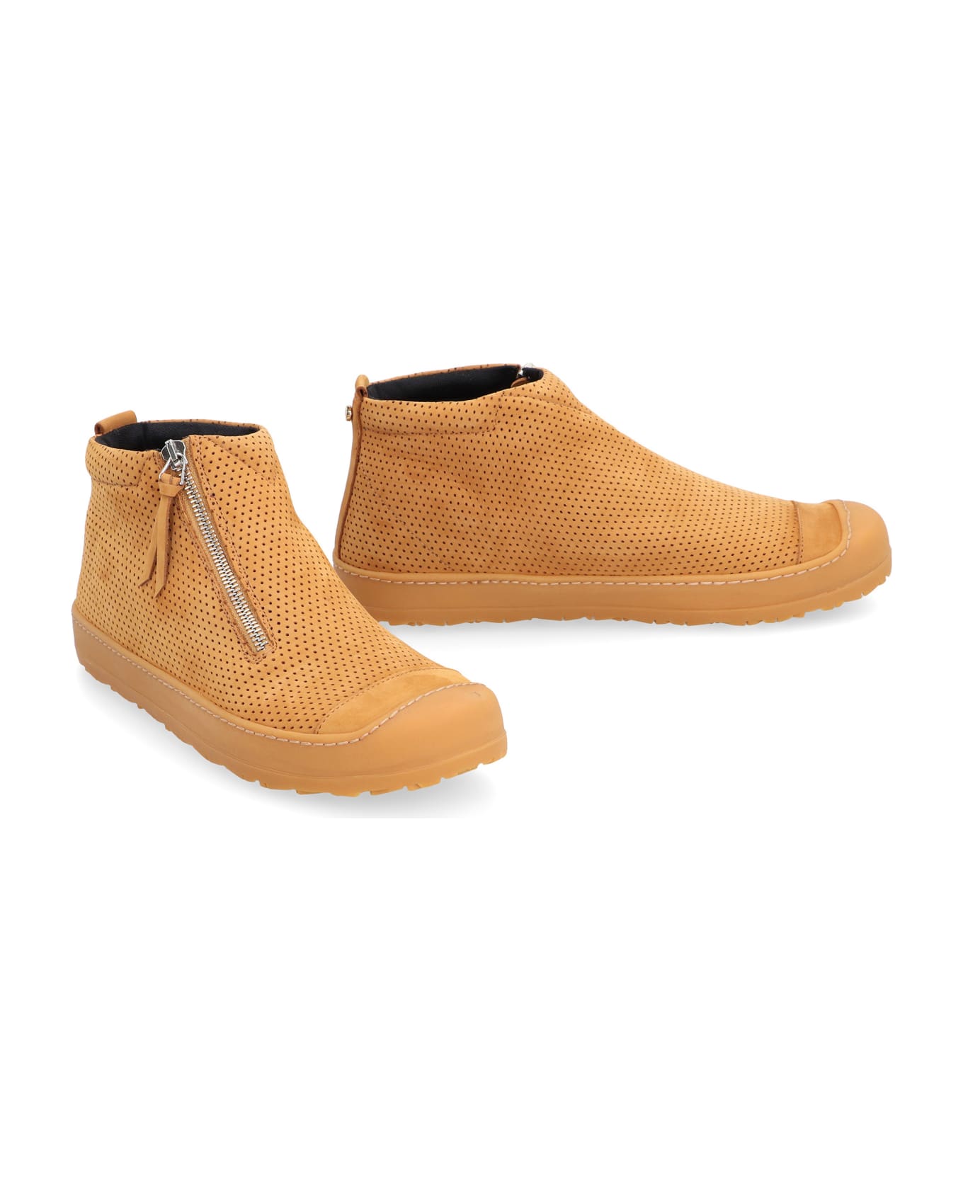 Volta Eco-suede High-top Sneakers - Camel