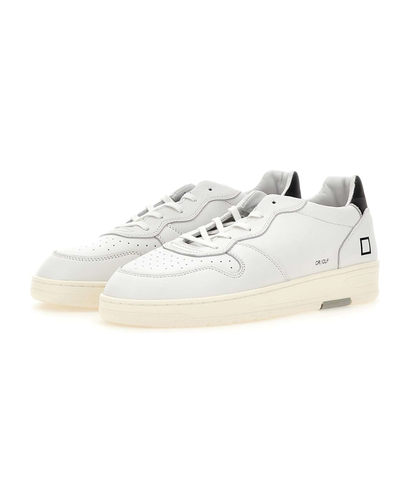 D.A.T.E. "court Calf" Sneakers - WHITE