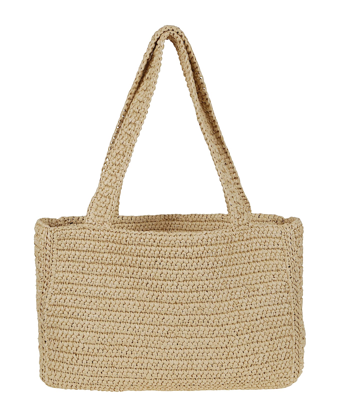 Valentino Garavani Medium Tote Viva Superstar Crochet Rafia - Beige