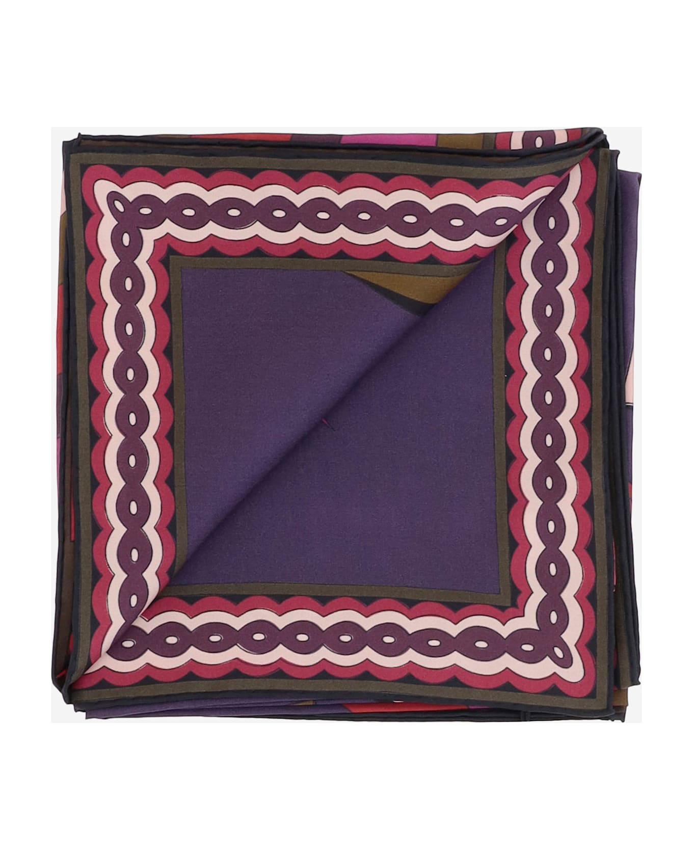 Pucci Printed Silk Scarf - Red