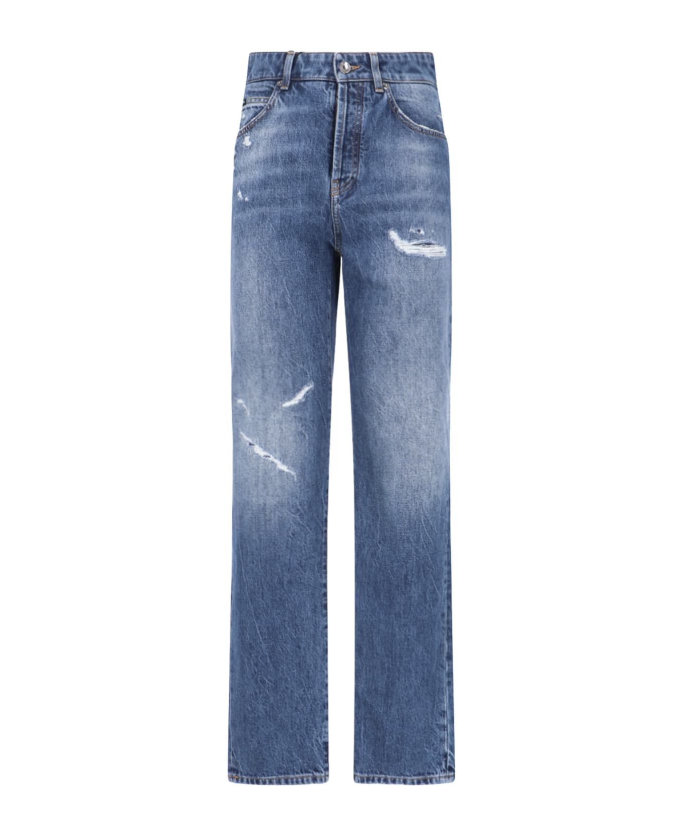 Dolce & Gabbana Ripped Jeans - Blue デニム