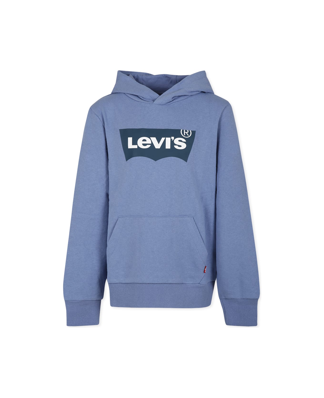 Levi's Light Blue Sweatshirt For Boy With White Logo - Blue