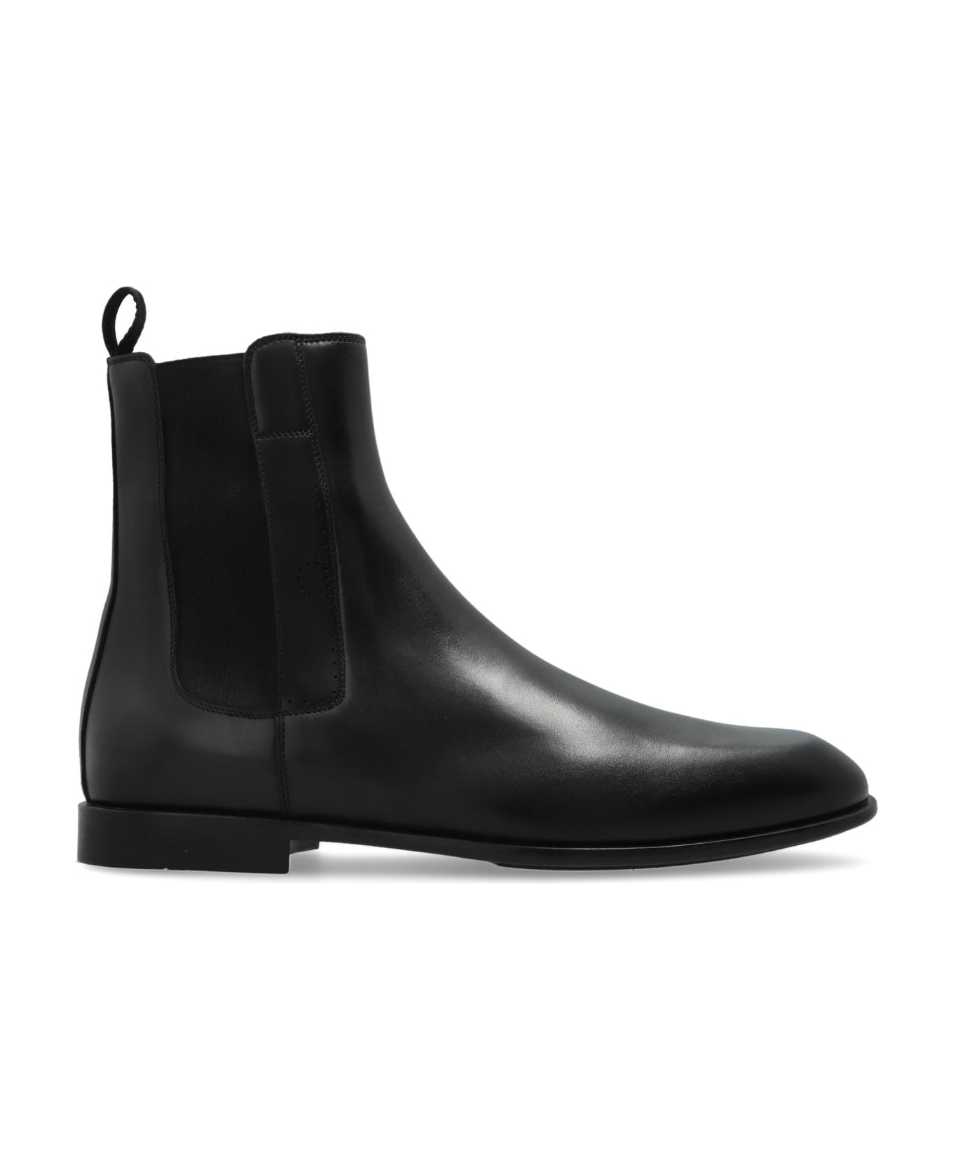 Ferragamo Chelsea Boots `angle` - Black