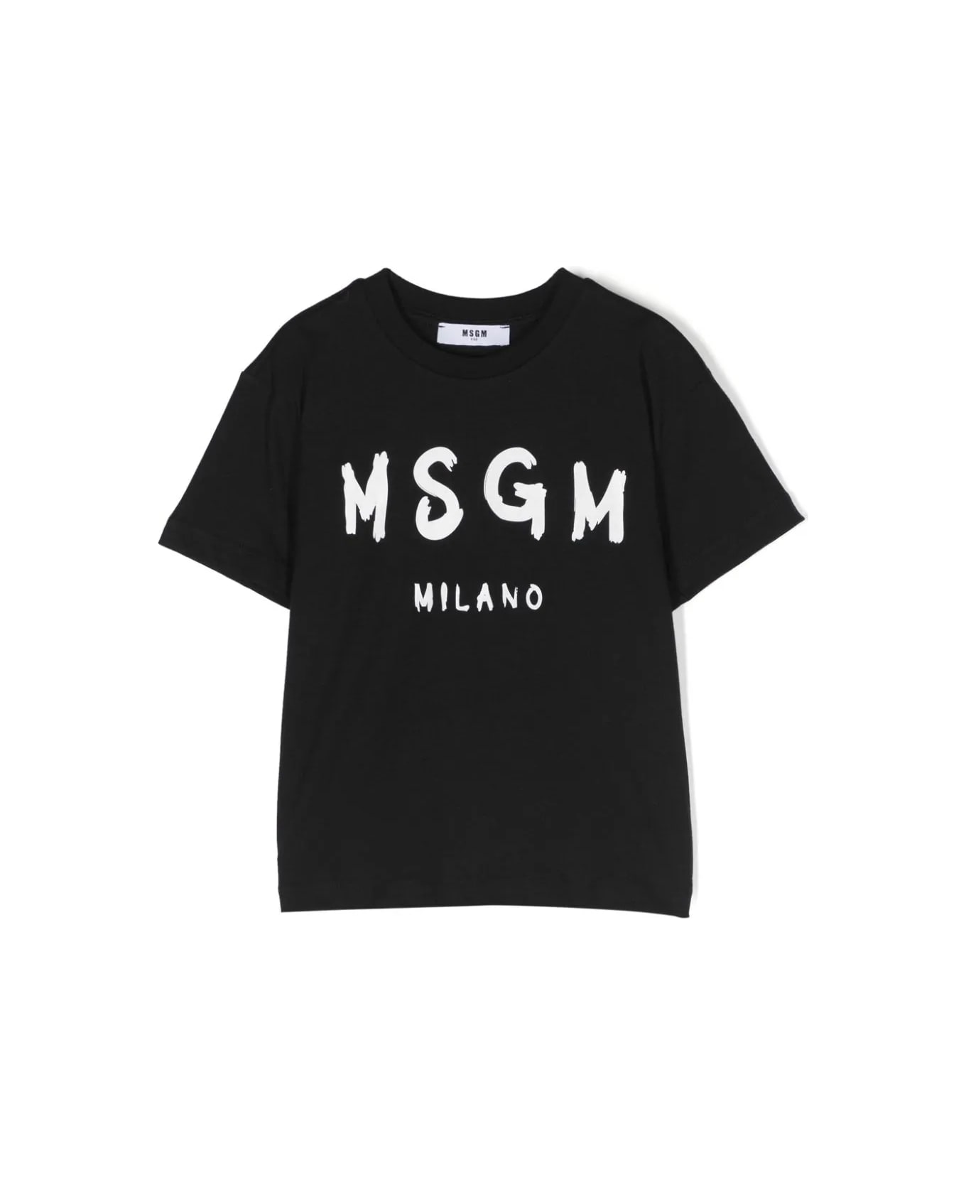 MSGM T-shirt Con Stampa - Black