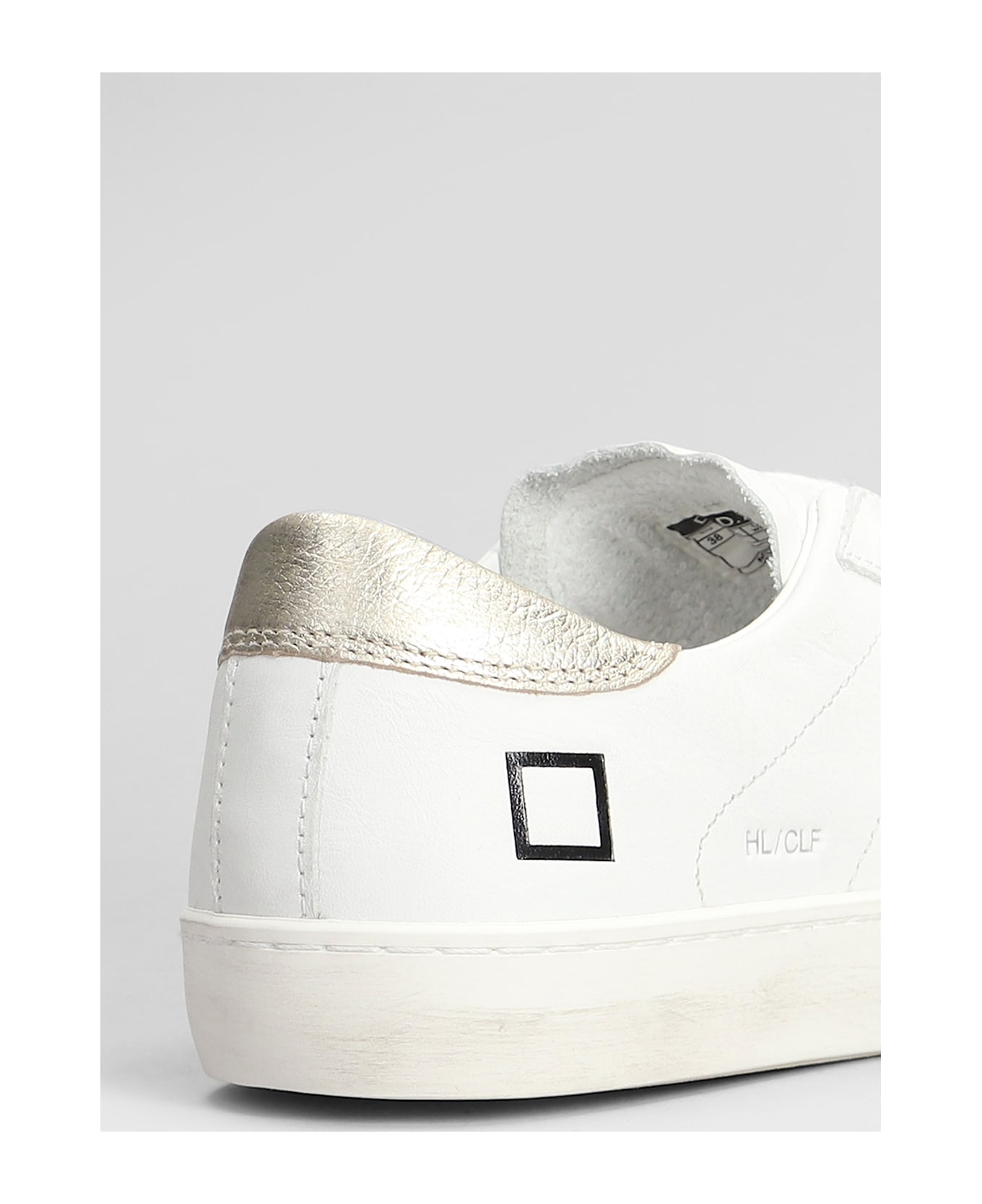 D.A.T.E. Hill Low Sneakers In White Leather - White