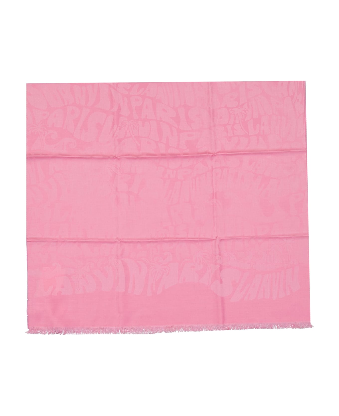 Lanvin Silk And Wool Scarf - Pink